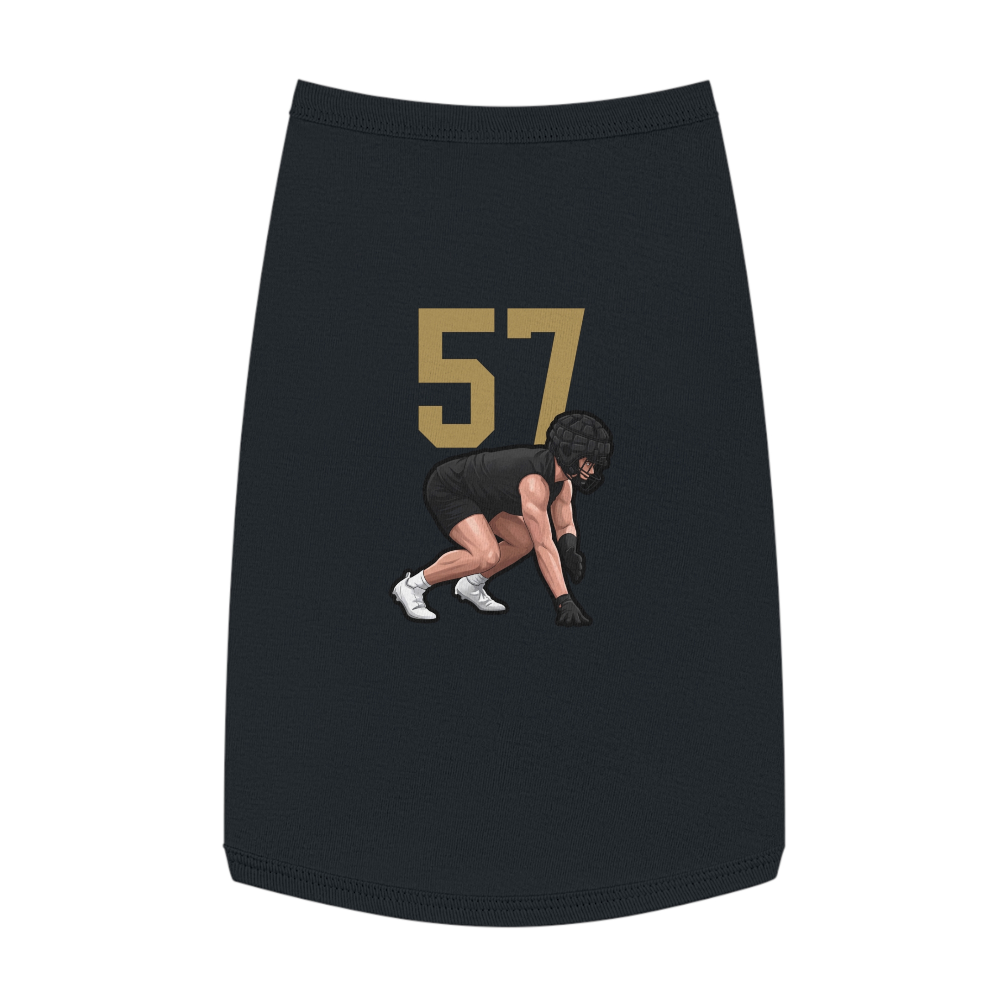 Pet Tank Top — character_number_top in Black