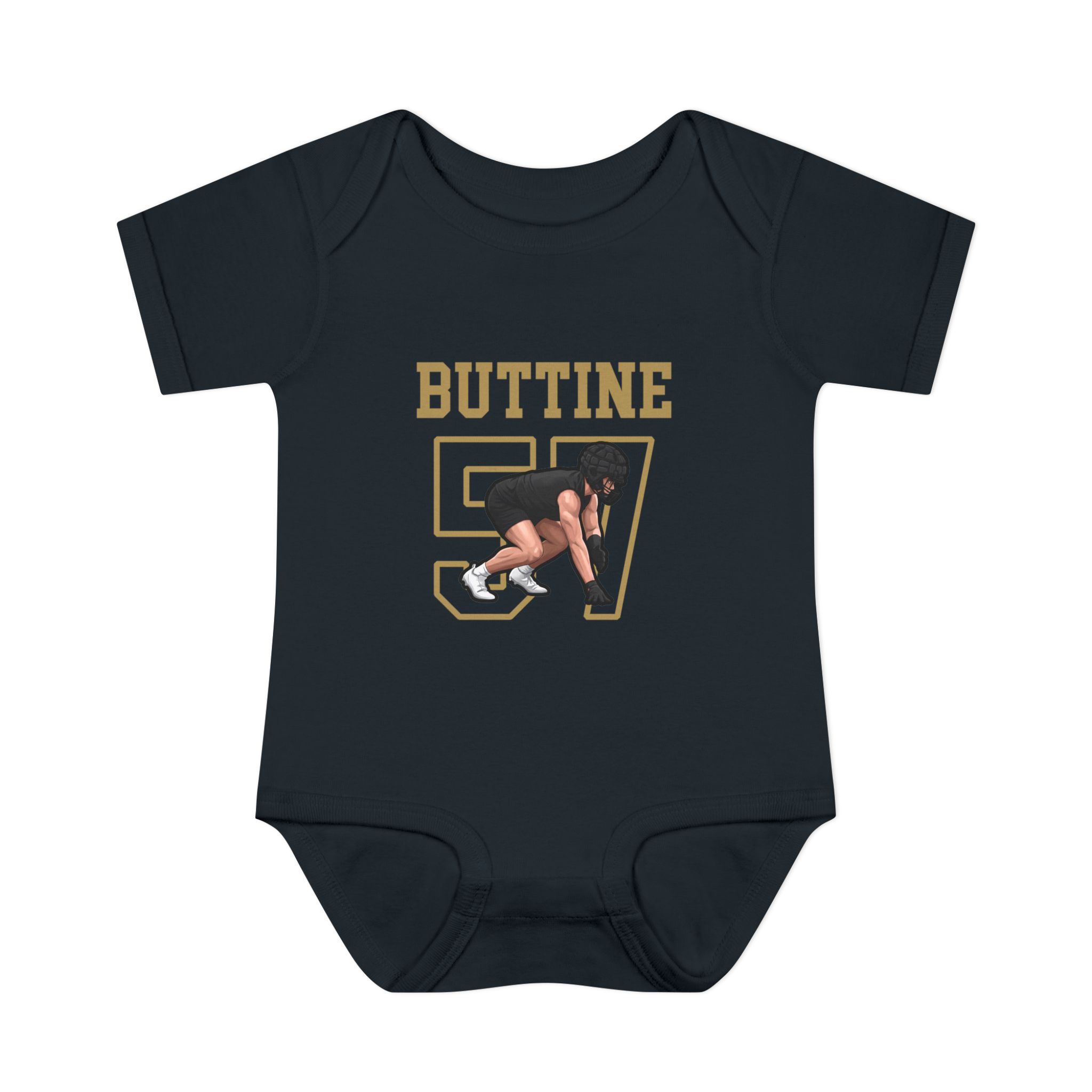 Baby Onesie — character_shirsey in Black