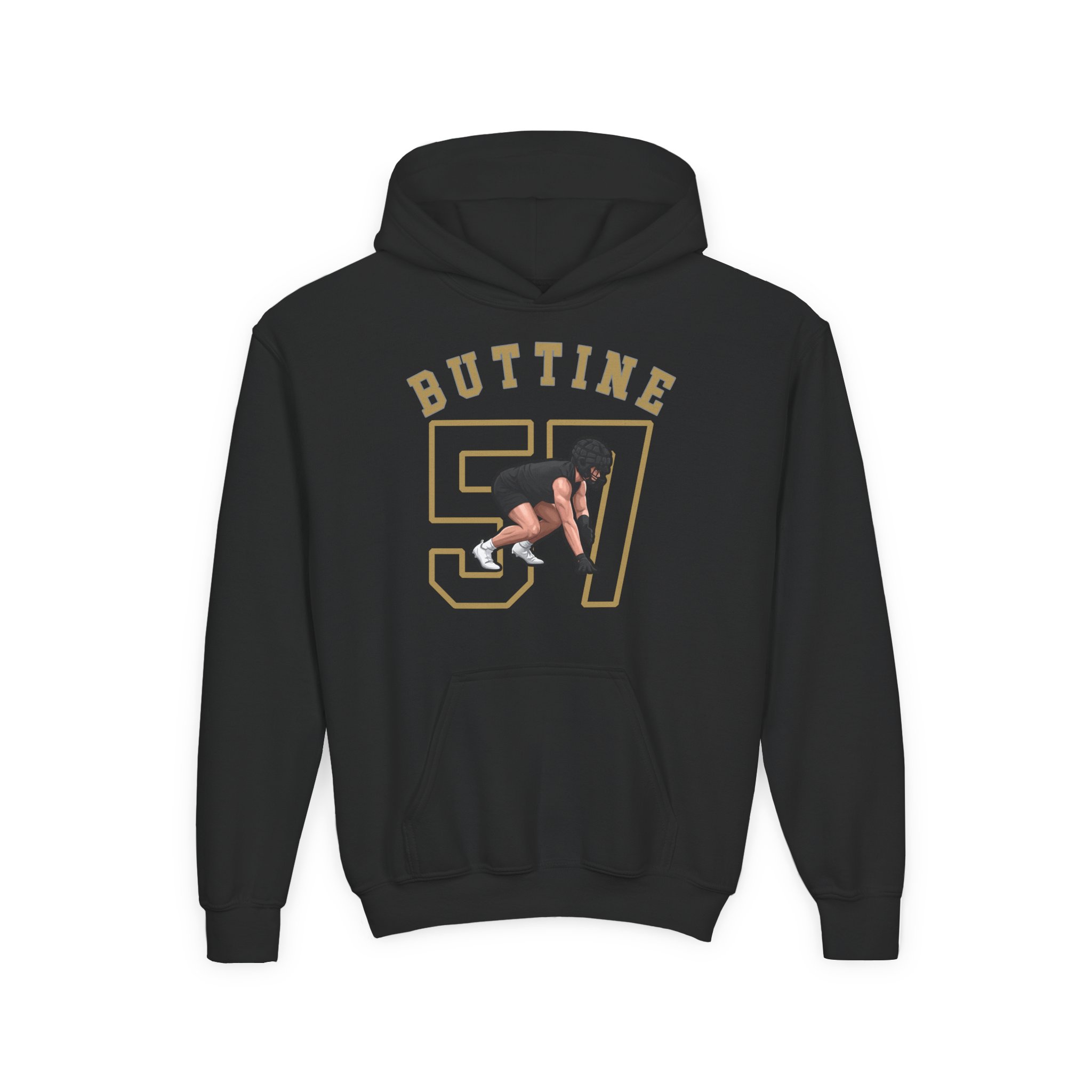 Youth Hoodie — character_shirsey_arch in Black