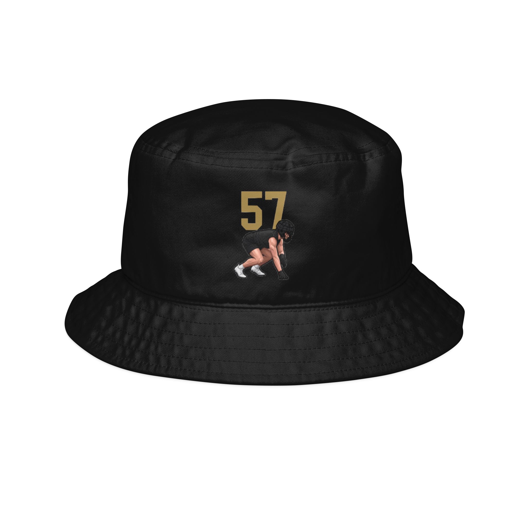 Bucket Hat — character_number_top in Black