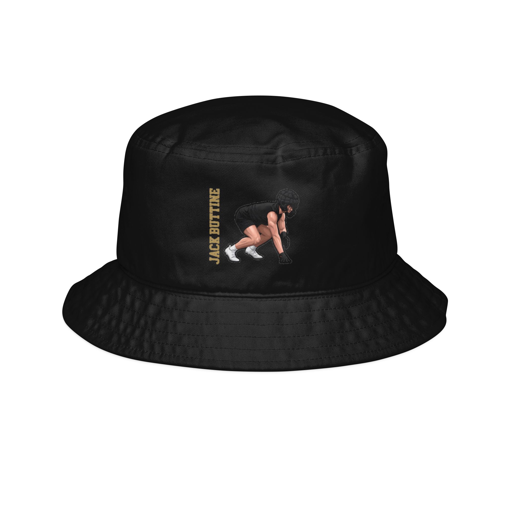 Bucket Hat — character_name_vertical in Black