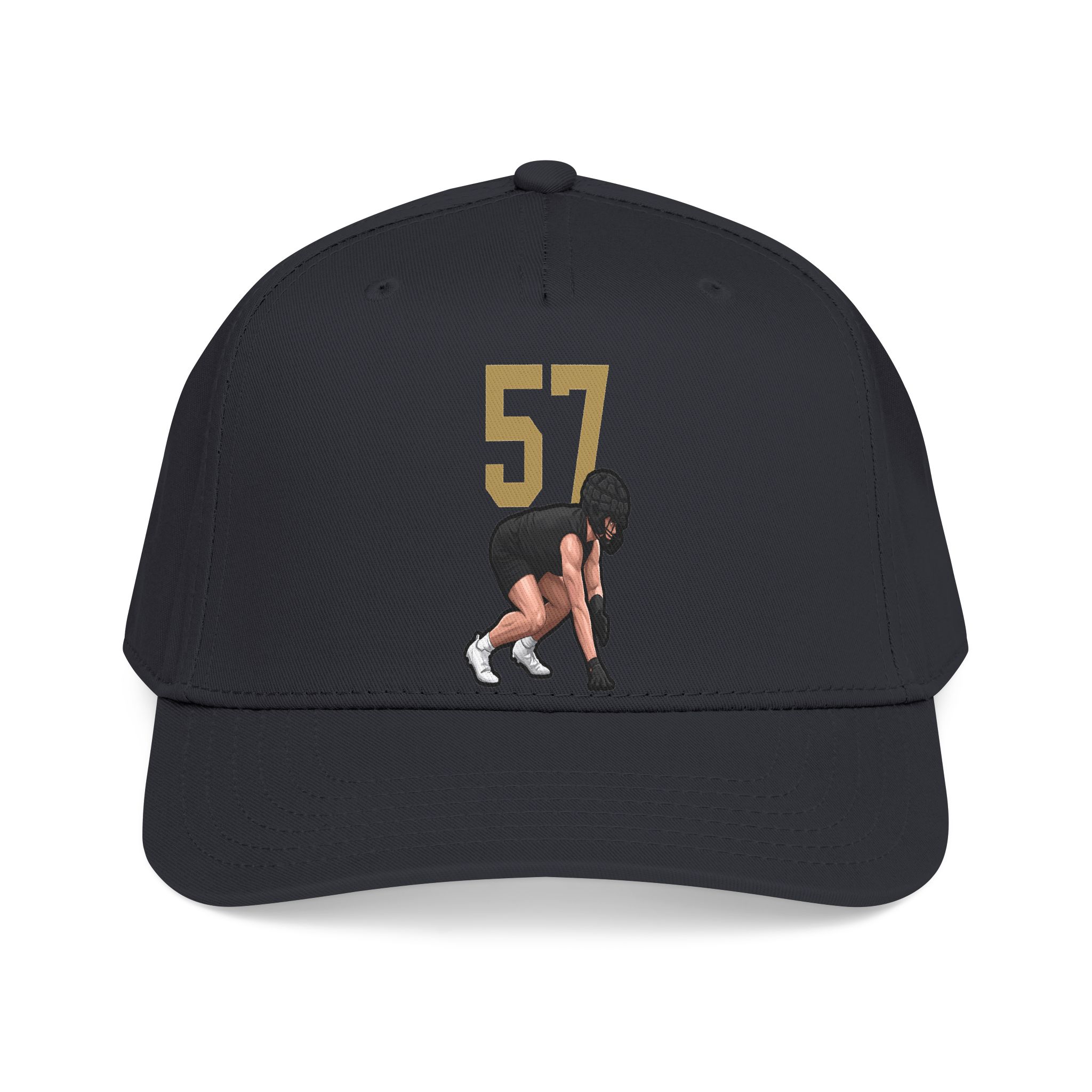 Baseball Cap — character_number_top in Black