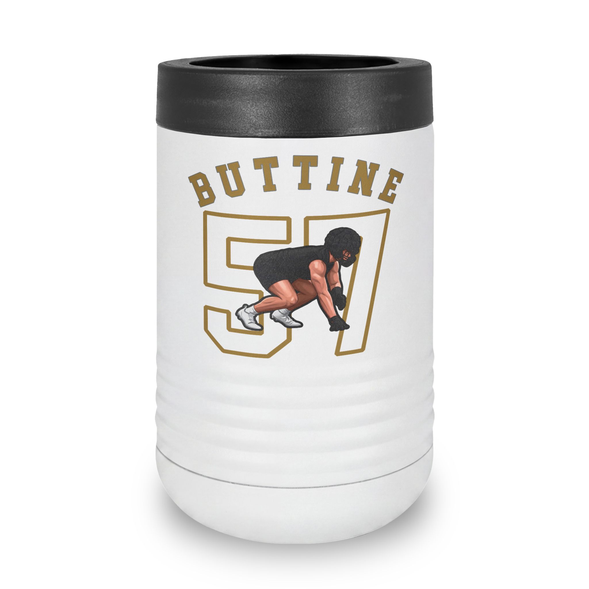 Stainless Can Cooler — character_shirsey_arch in White