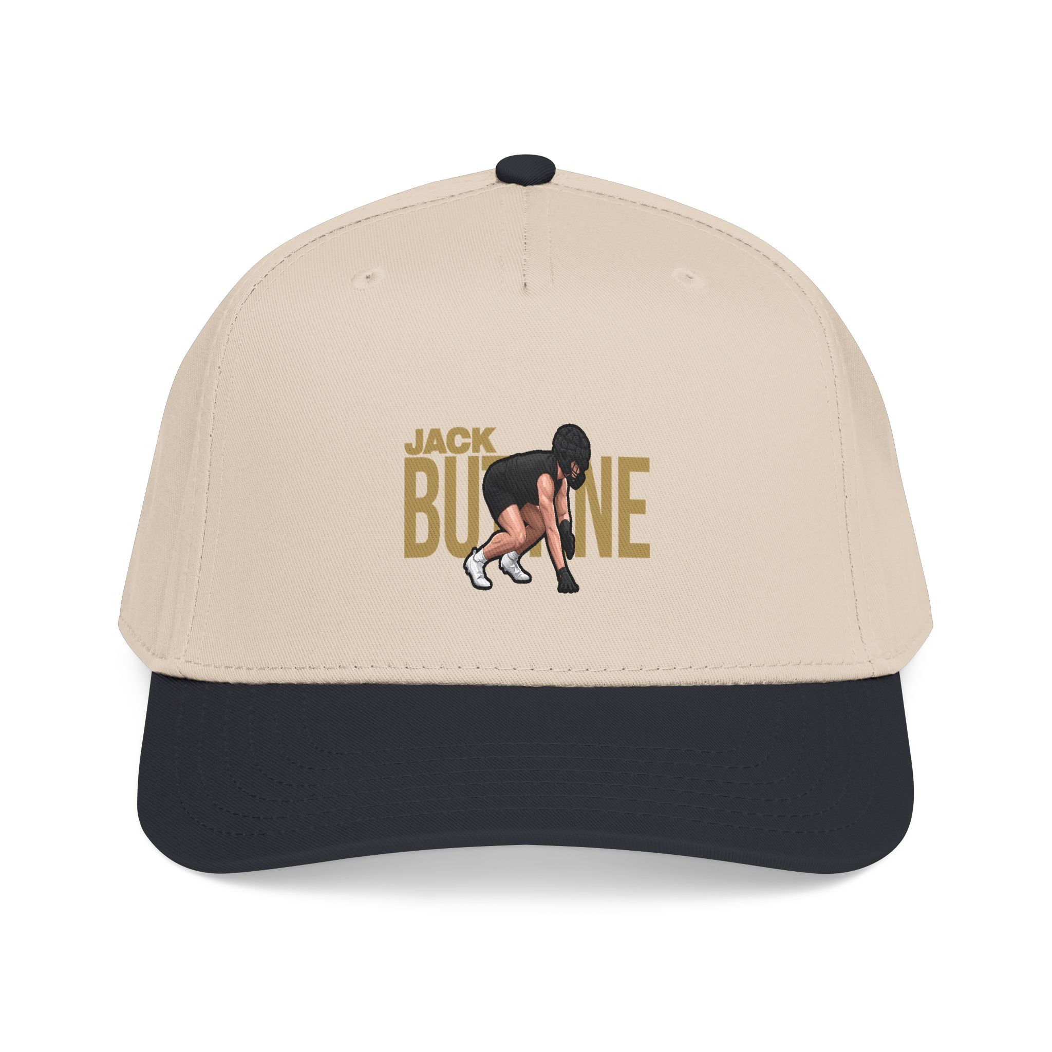 Baseball Cap — character_player_name in Black / Natural