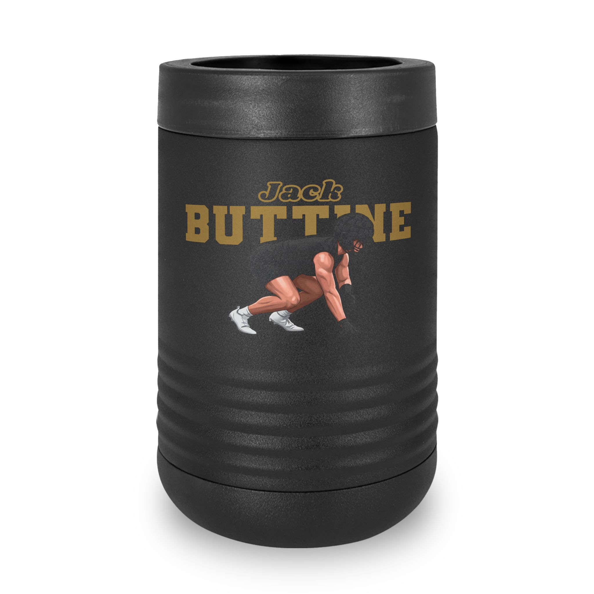 Stainless Can Cooler — character_name_arch in Black