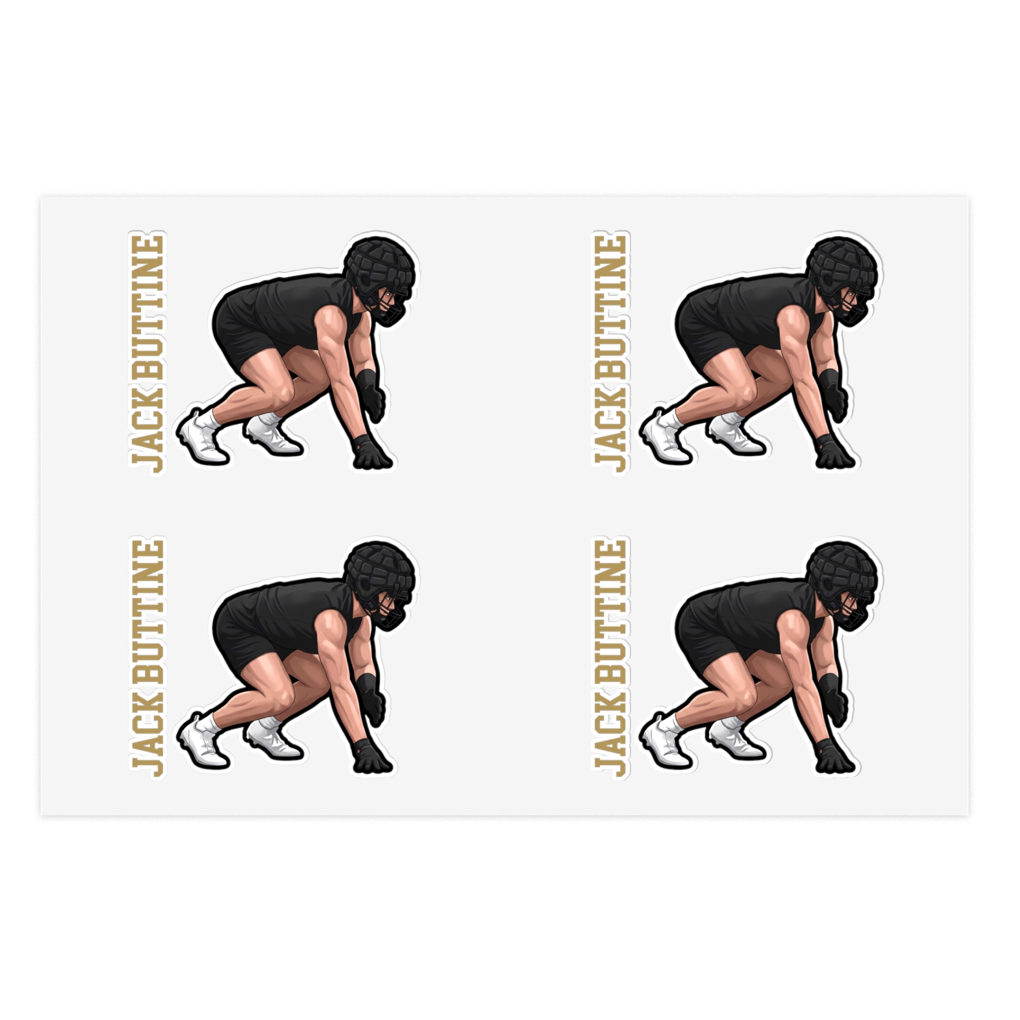 Sticker Sheet — character_name_vertical in Classic
