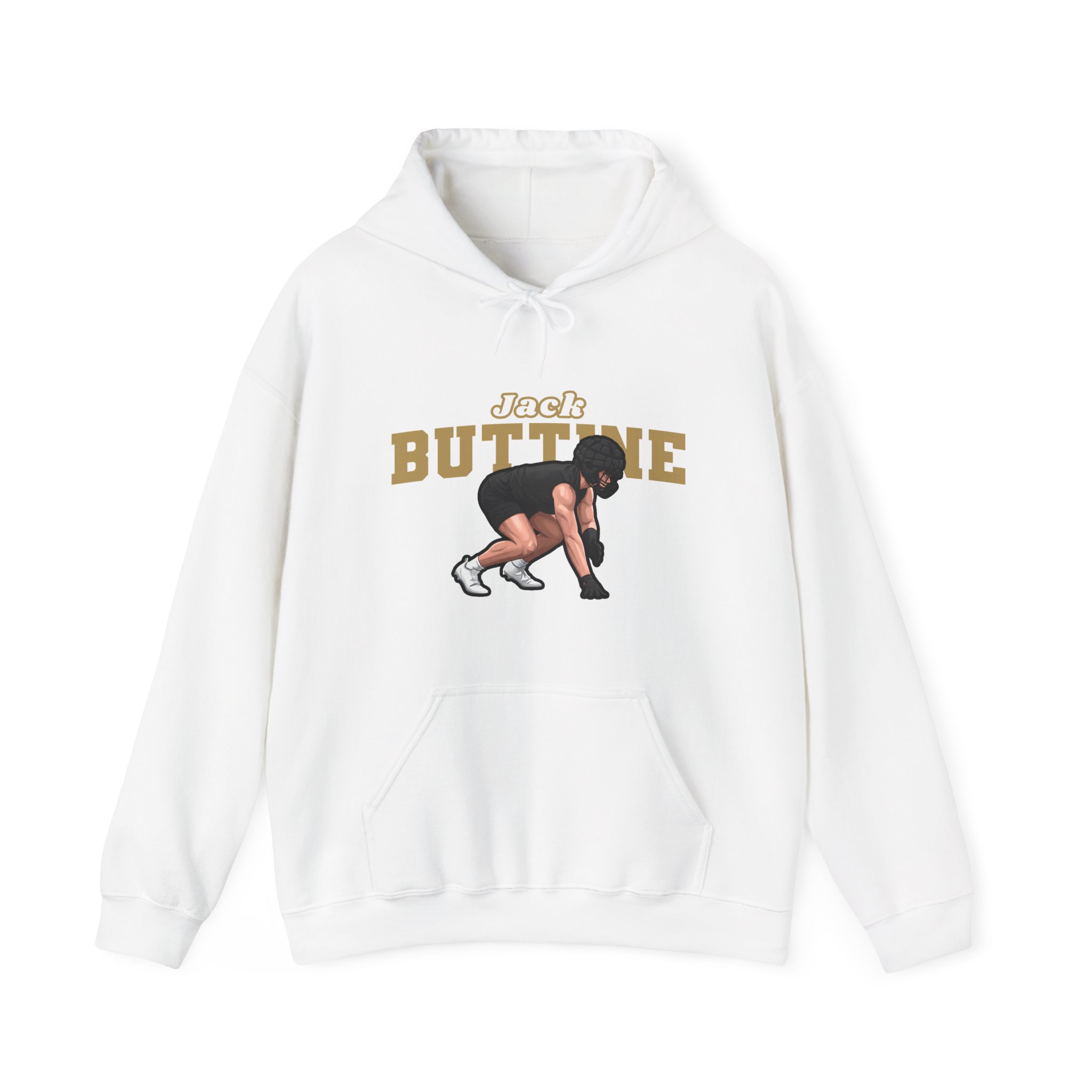 Hoodie — character_name_arch in White