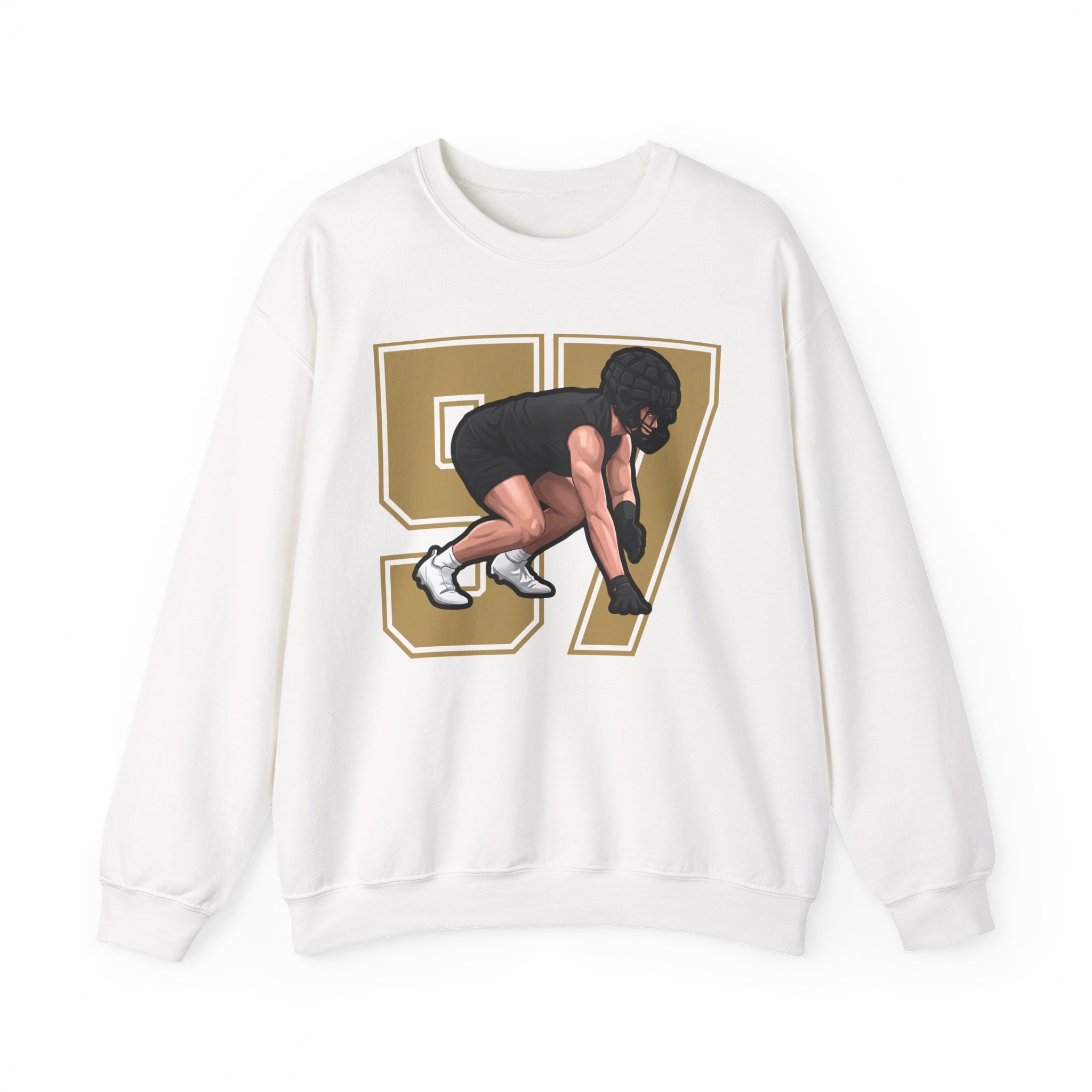 Crewneck Sweatshirt — character_number in White