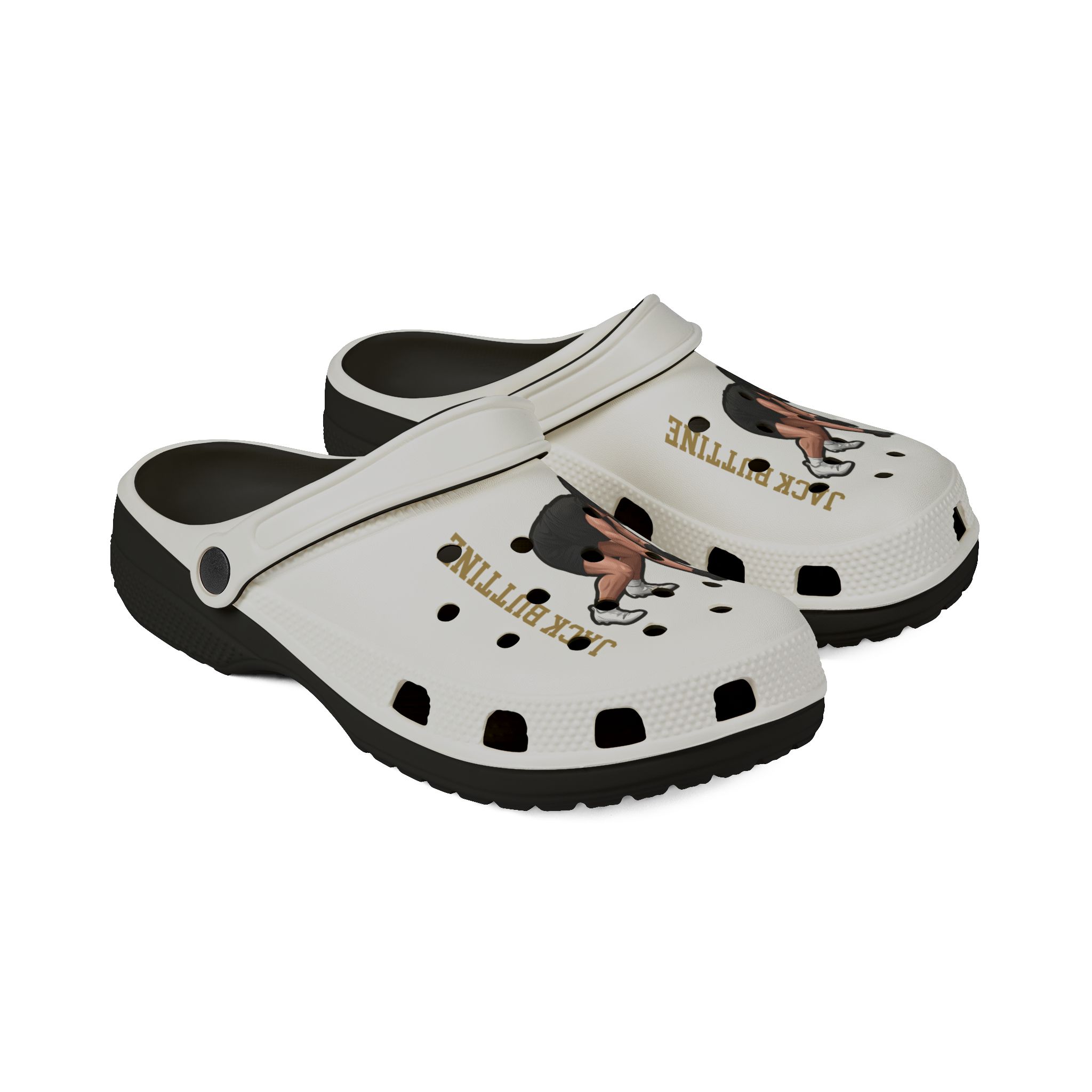 Rubber Clogs — character_name_vertical in Black