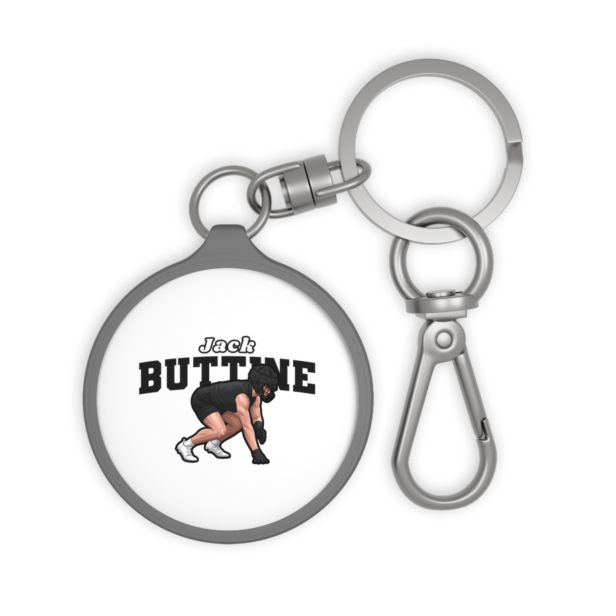 Keychain — character_name_arch in Grey