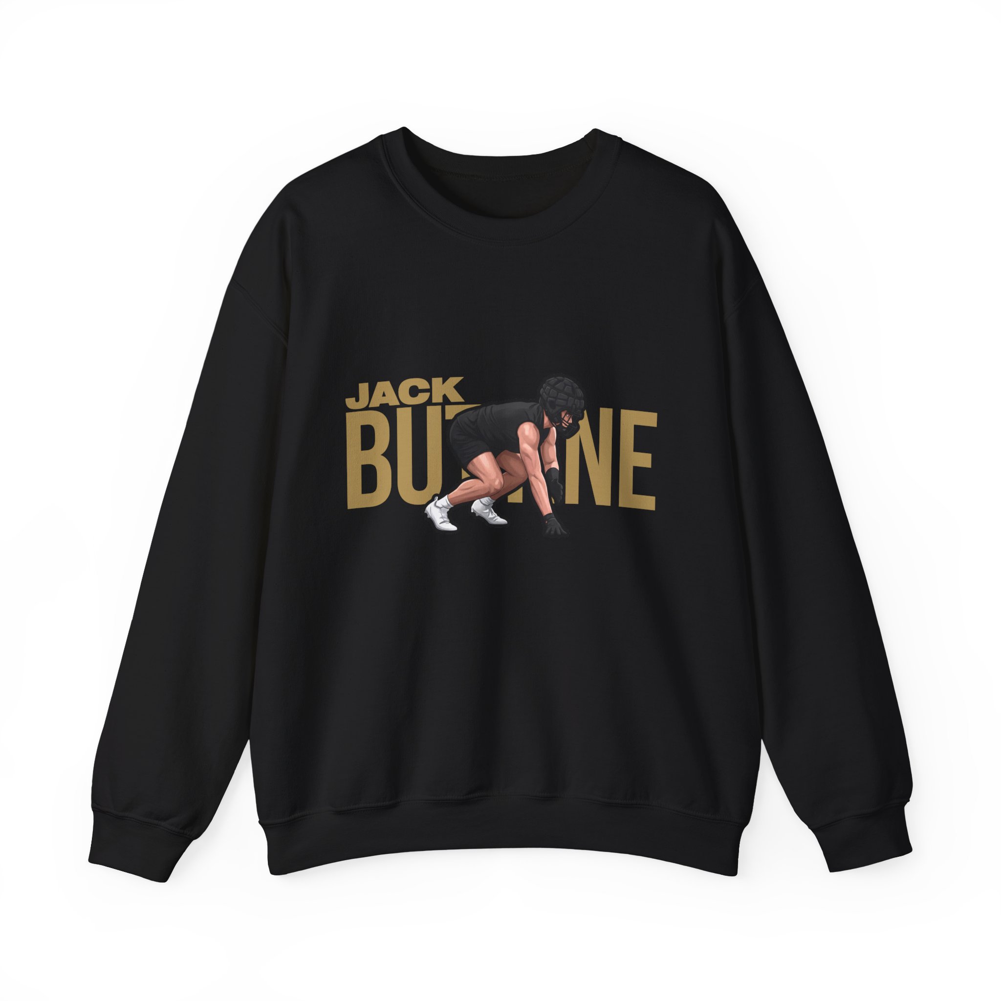 Crewneck Sweatshirt — character_player_name in Black