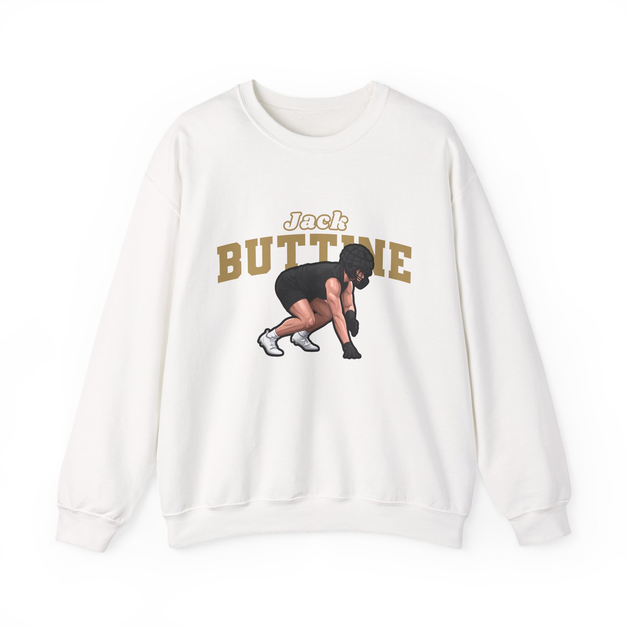Crewneck Sweatshirt — character_name_arch in White