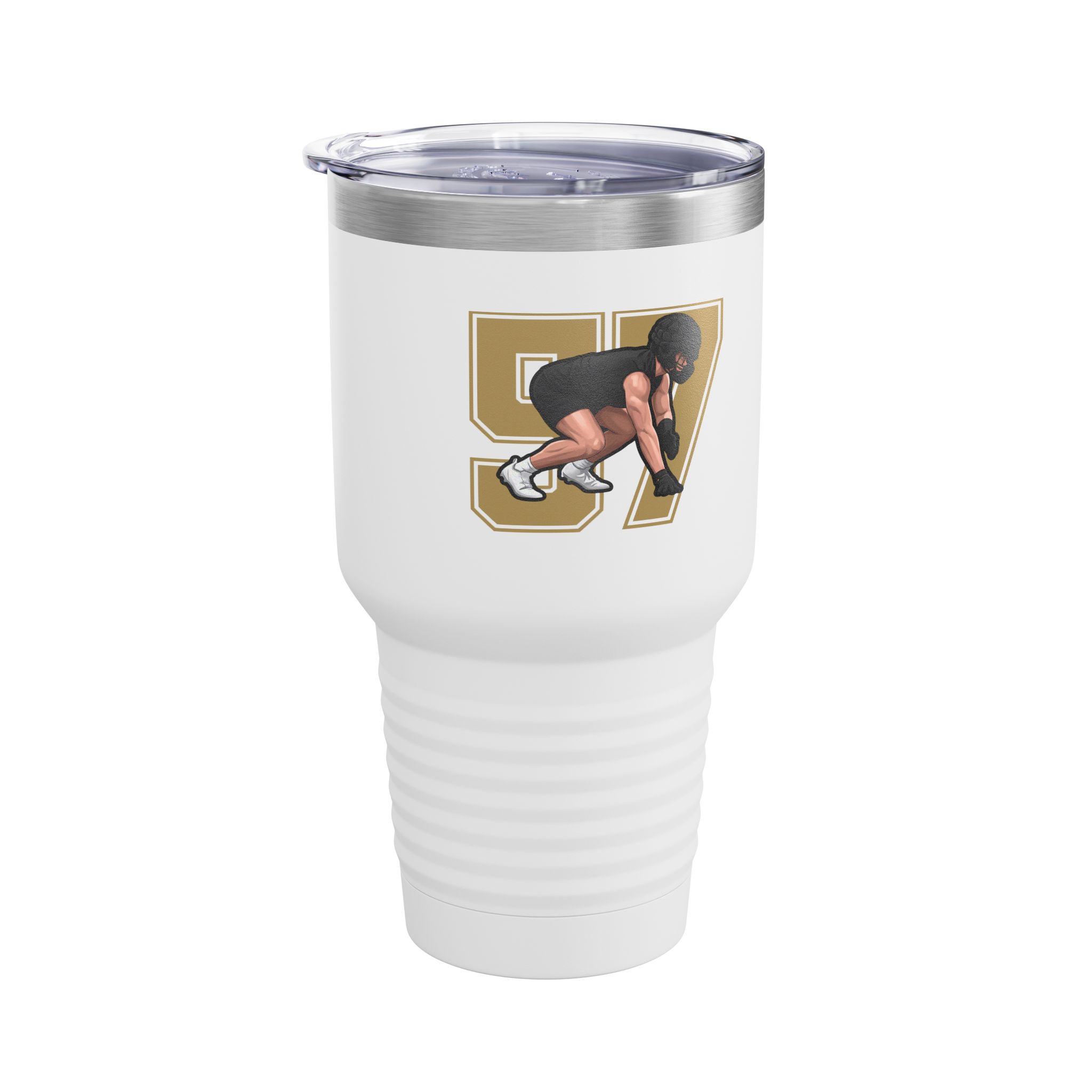 30oz Tumbler — character_number in White