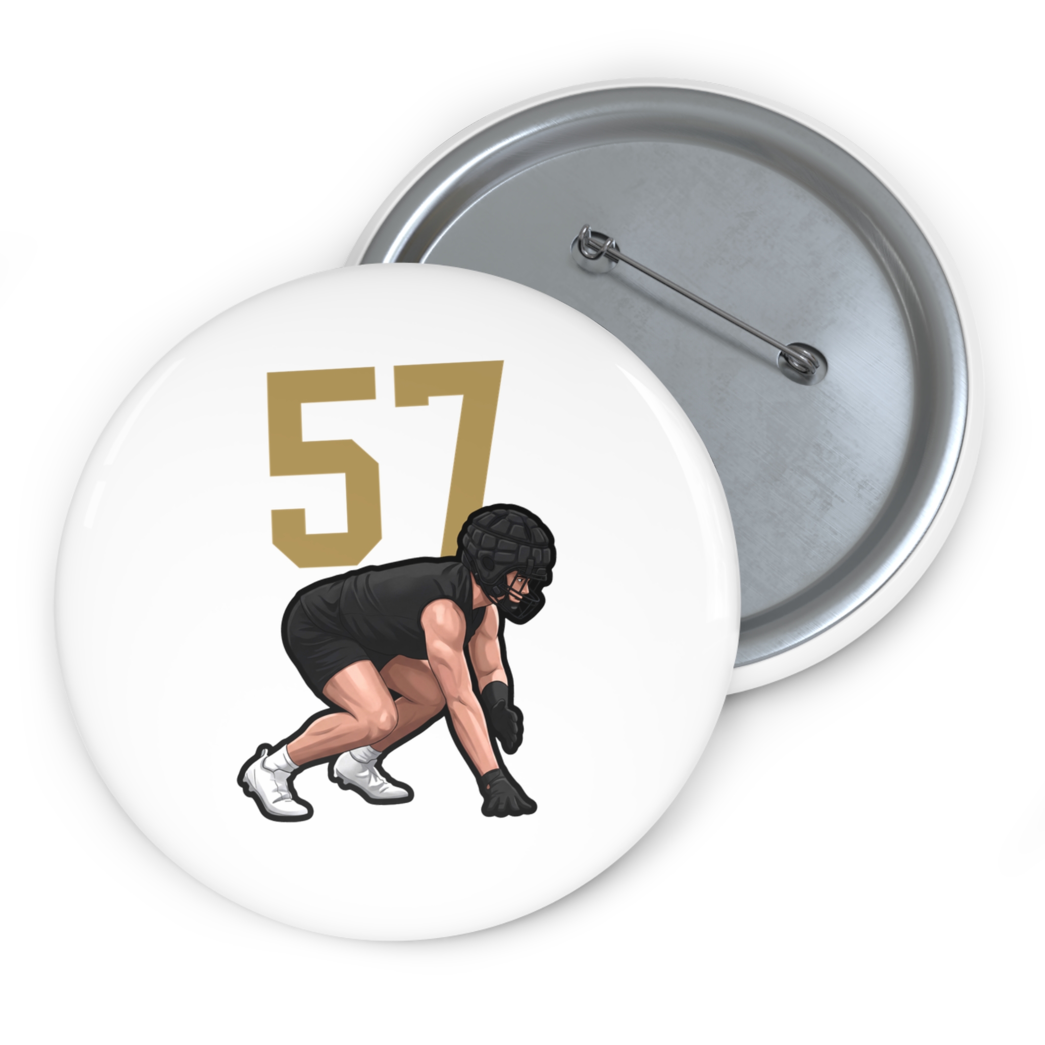 Game Day Pin — character_number_top in Classic