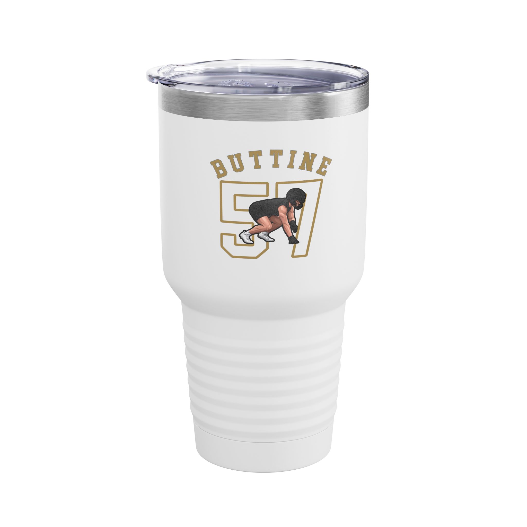 30oz Tumbler — character_shirsey_arch in White