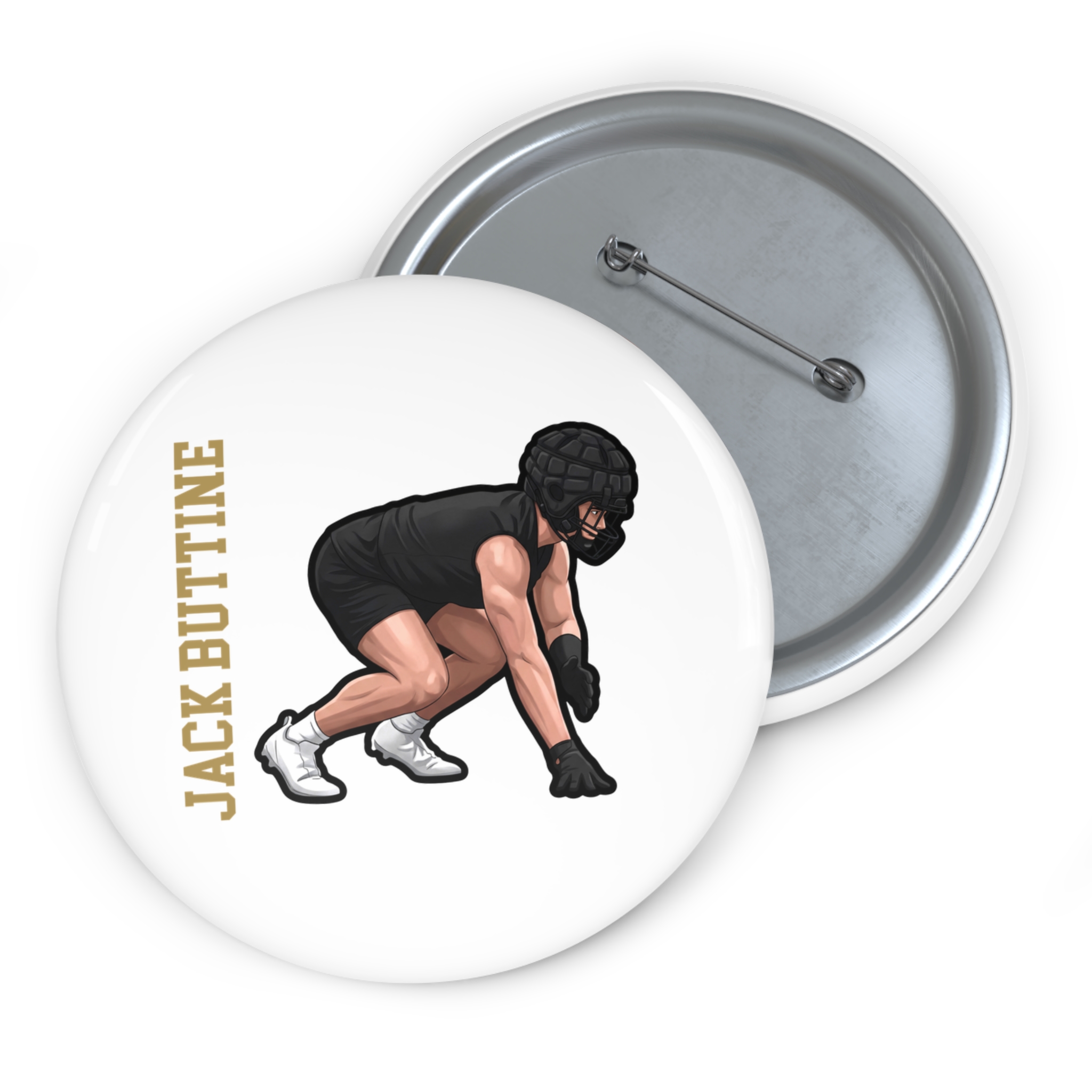 Game Day Pin — character_name_vertical in Classic