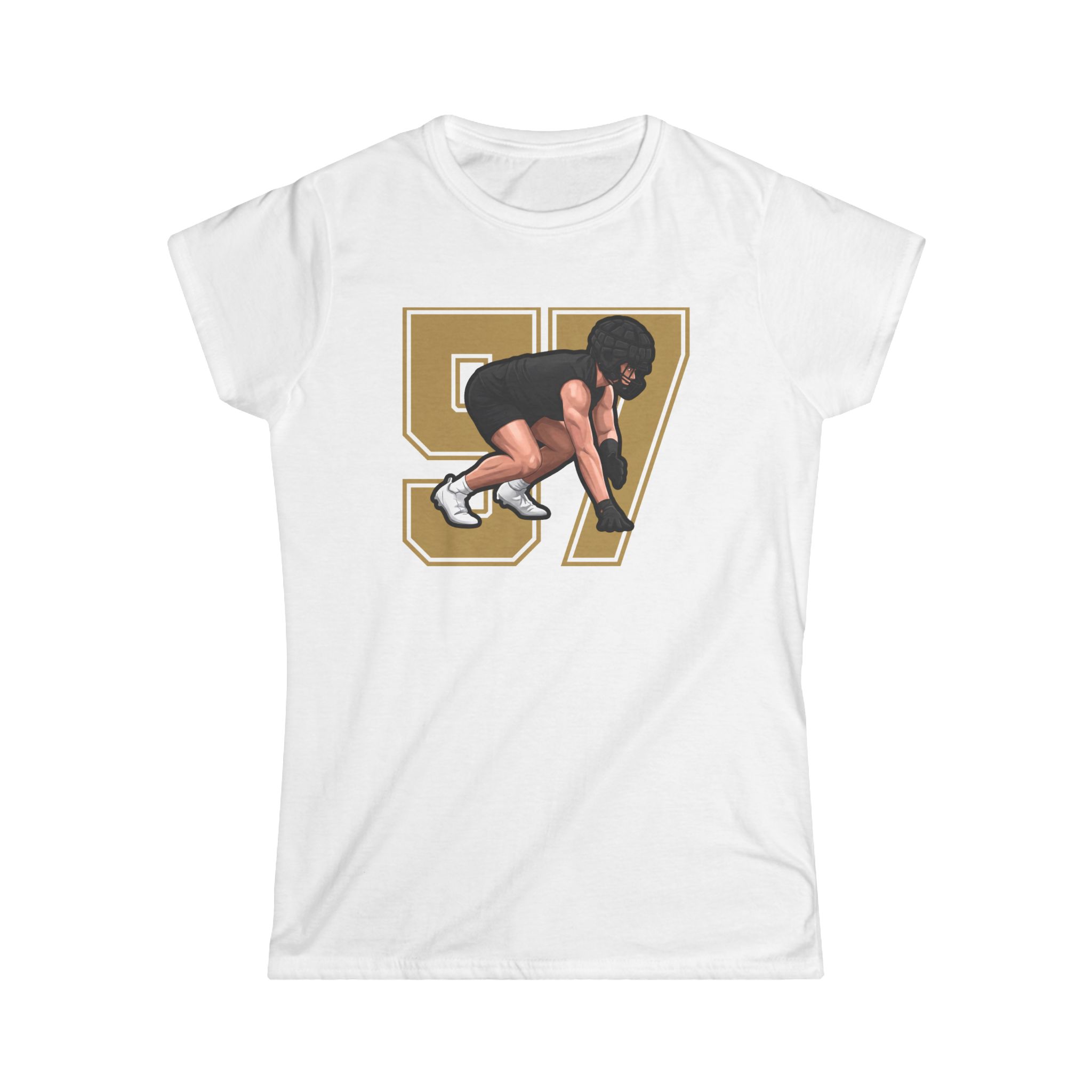 Women's Softstyle Tee — character_number in White