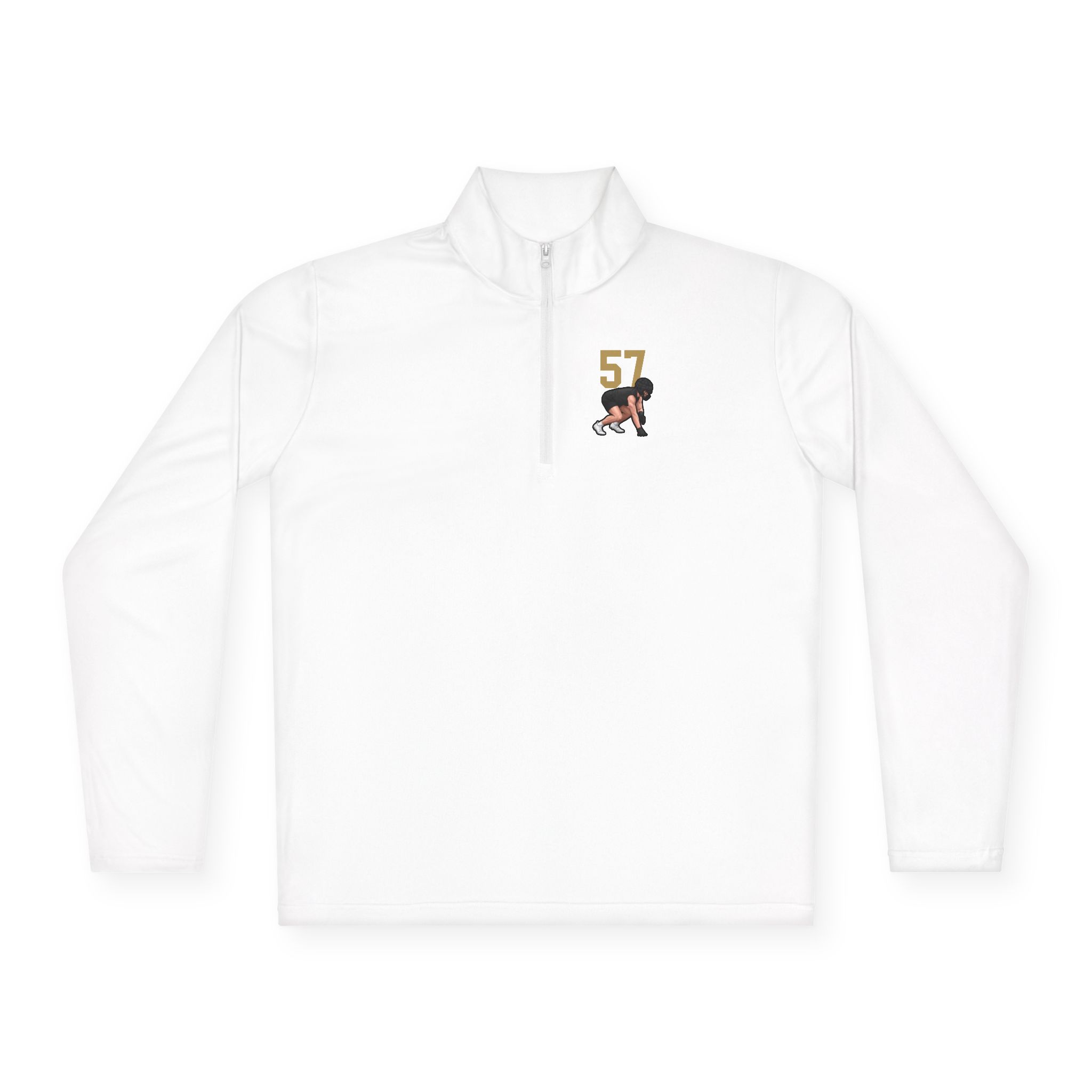 Q-Zip Pullover — character_number_top in White