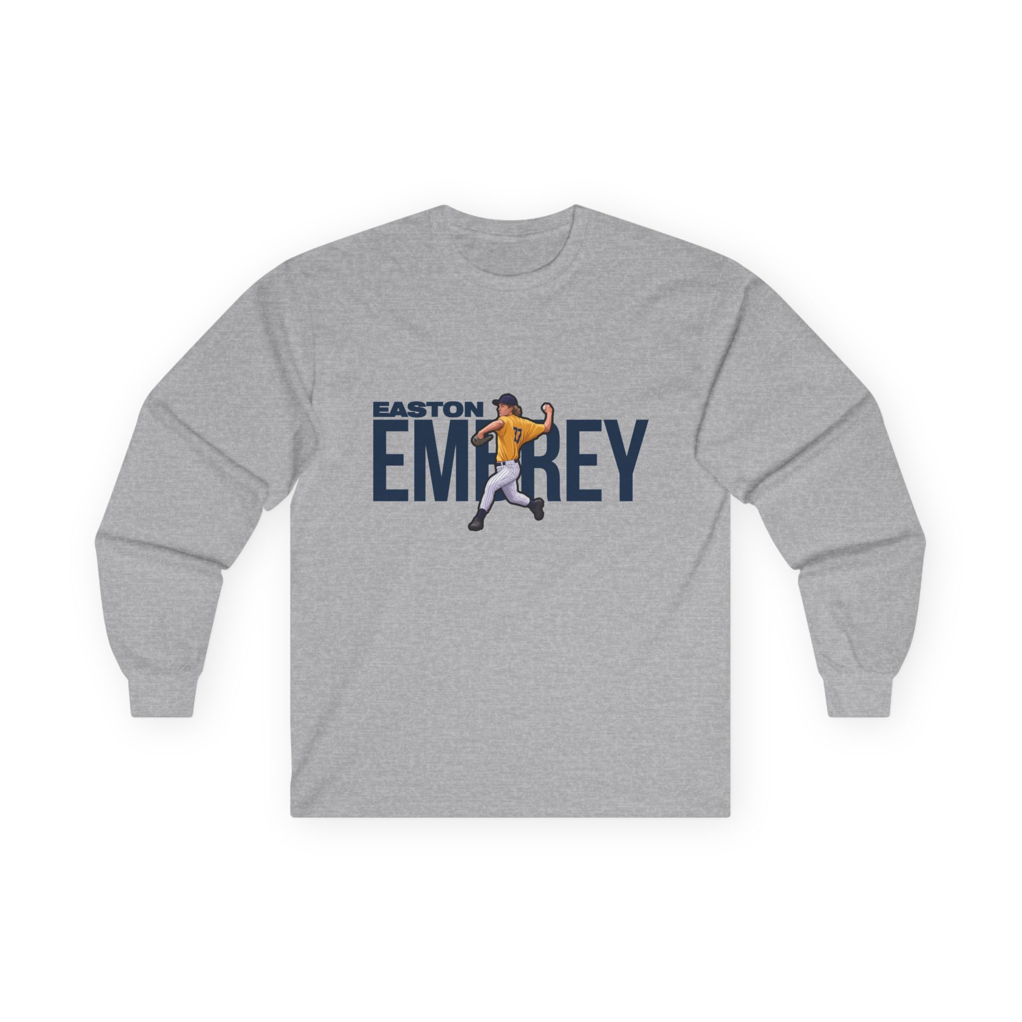 Long Sleeve Tee — character_player_name in Grey