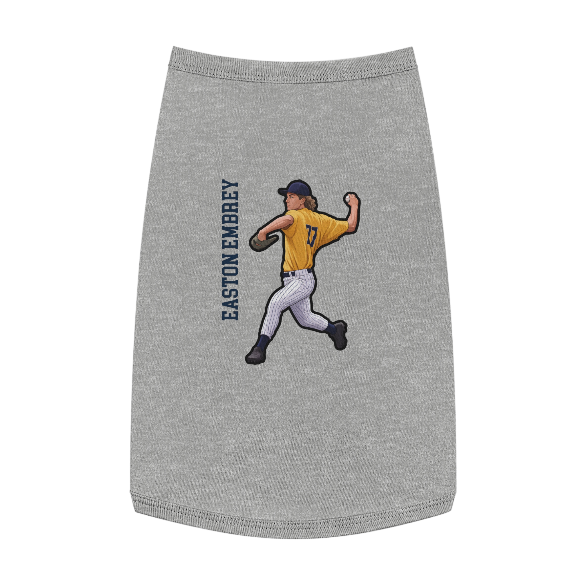 Pet Tank Top — character_name_vertical in White