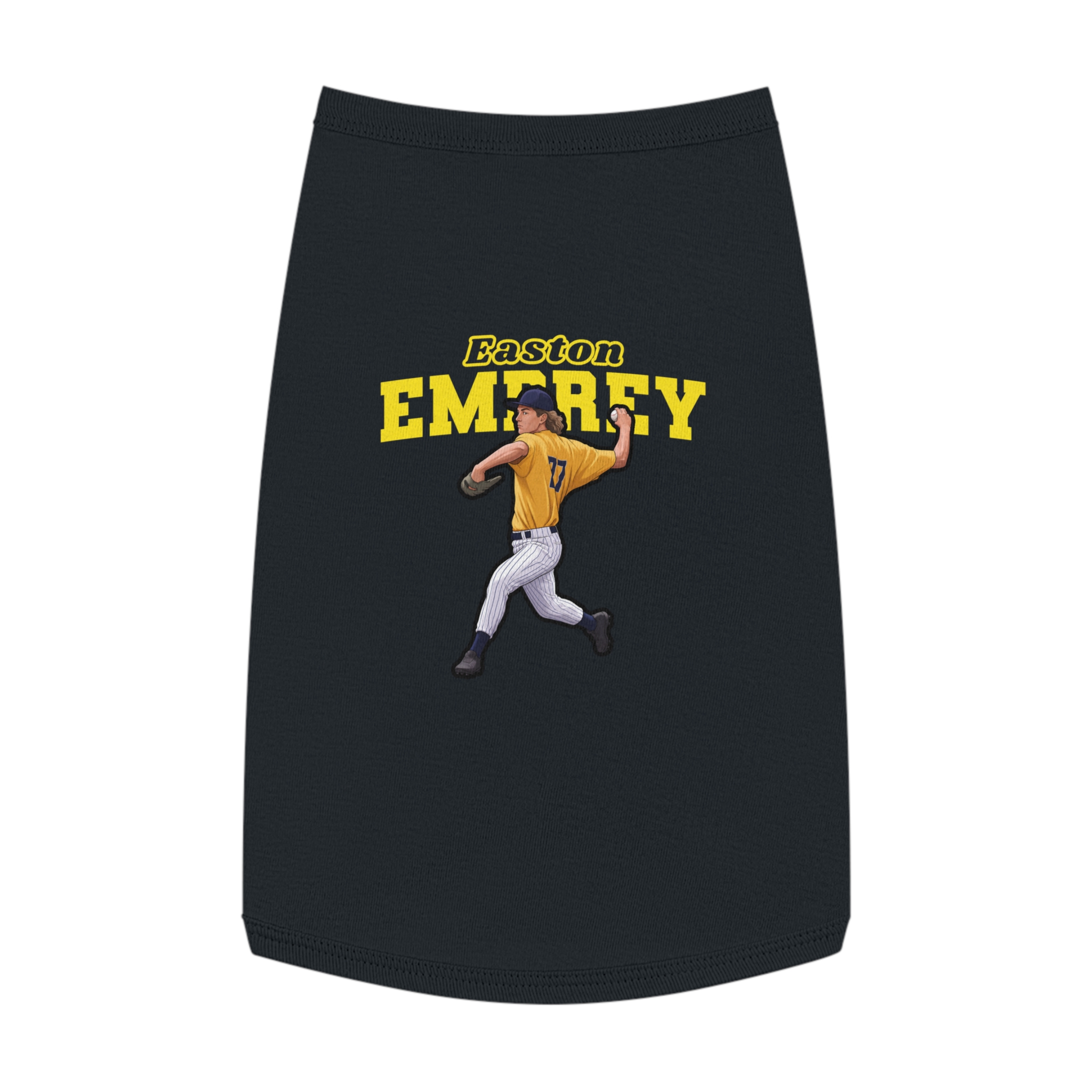 Pet Tank Top — character_name_arch in Black