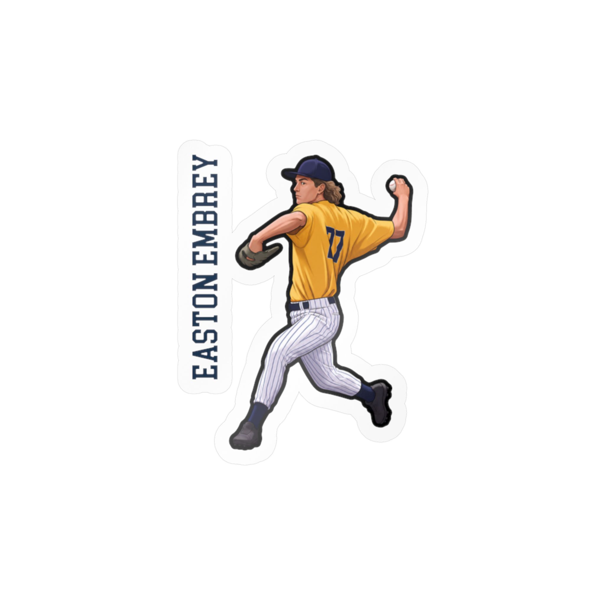 Vinyl Sticker — character_name_vertical in Classic