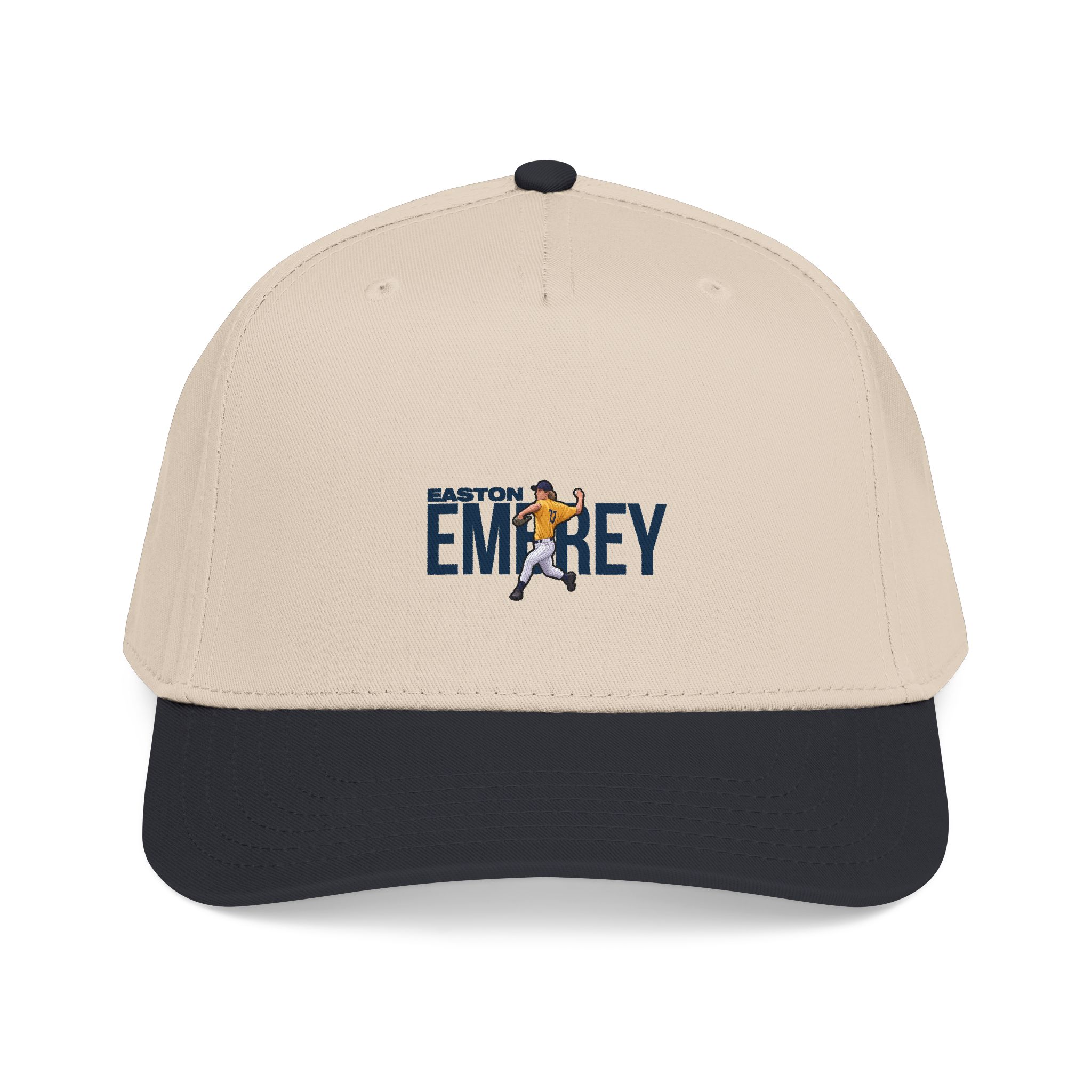 Baseball Cap — character_player_name in Black / Natural