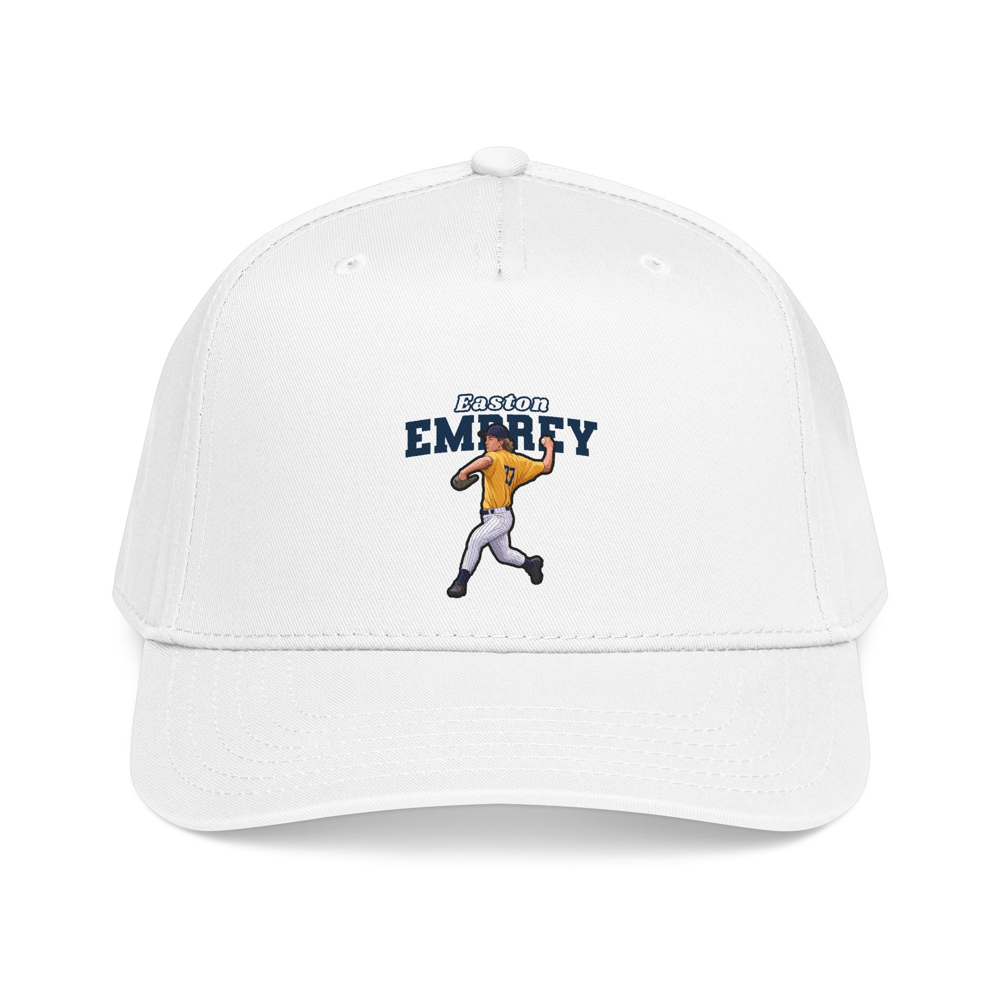 Baseball Cap — character_name_arch in White
