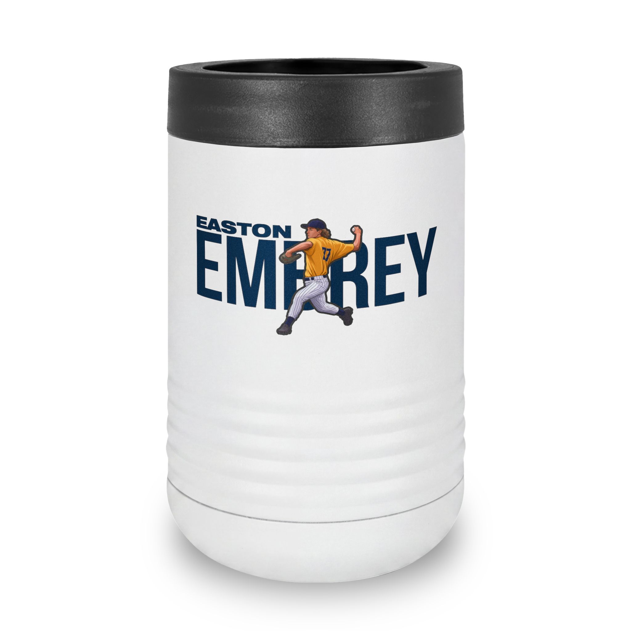 Stainless Can Cooler — character_player_name in White