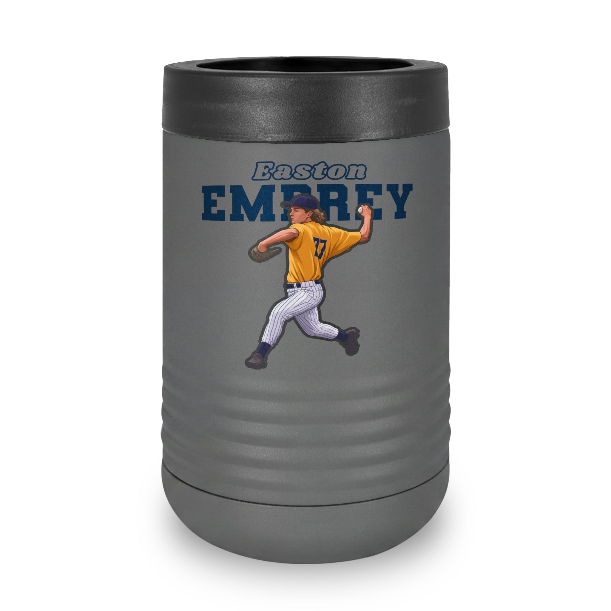 Stainless Can Cooler — character_name_arch in Grey