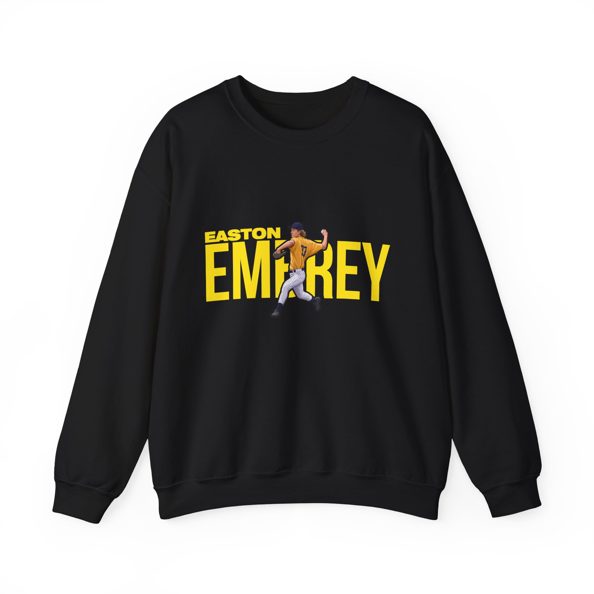 Crewneck Sweatshirt — character_player_name in Black