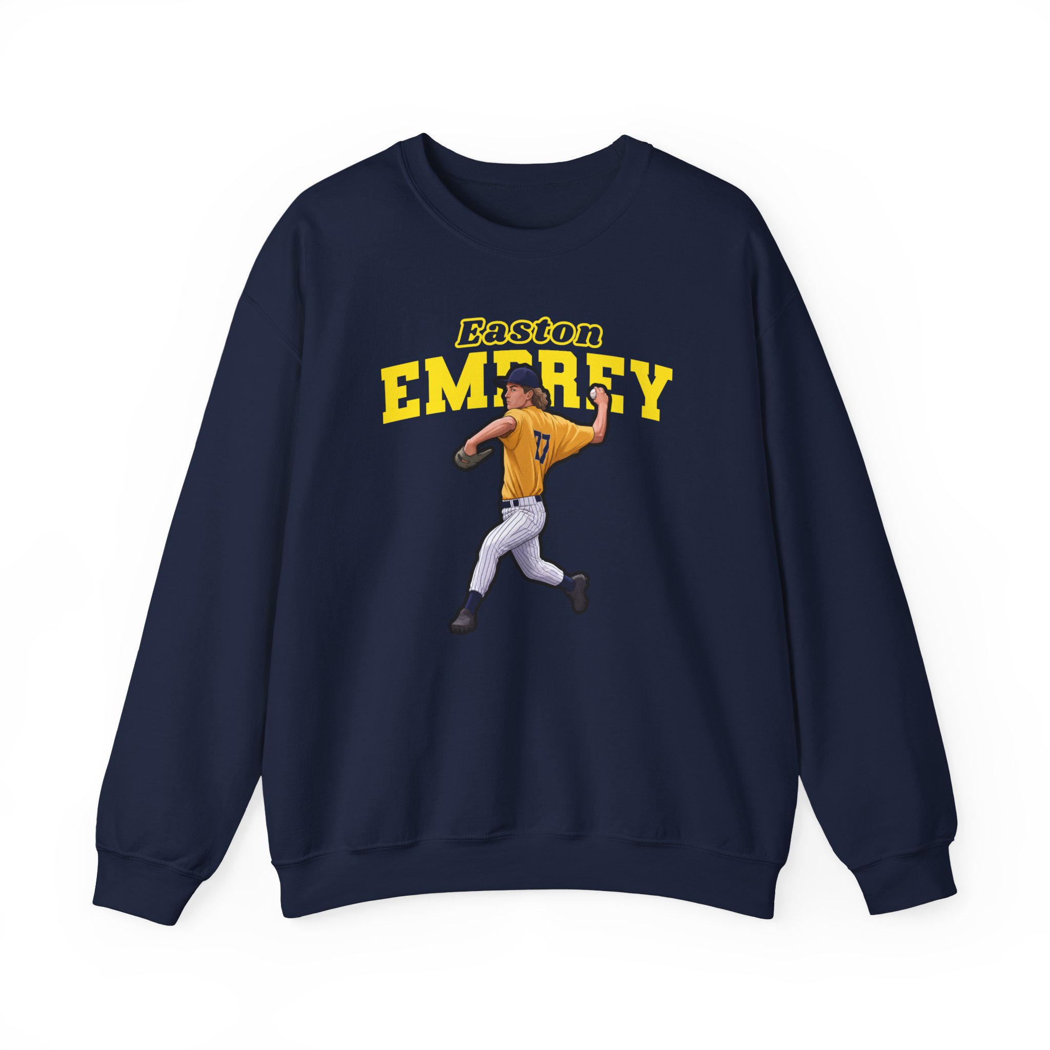 Crewneck Sweatshirt — character_name_arch in Navy
