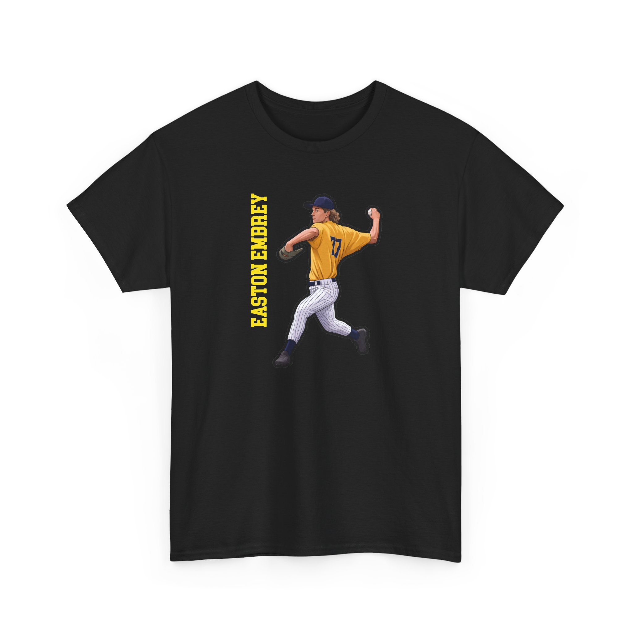 Tee — character_name_vertical in Black