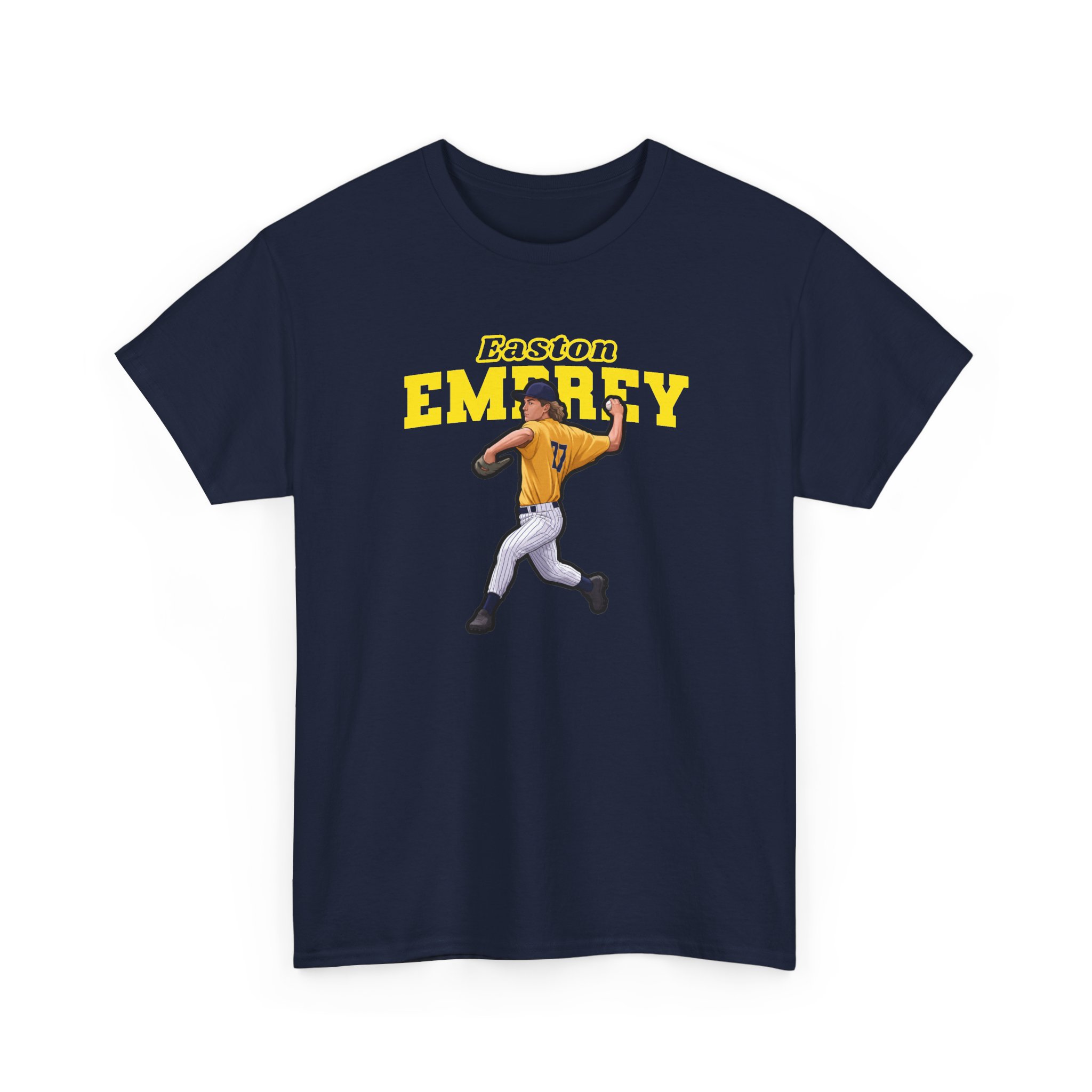 Tee — character_name_arch in Navy