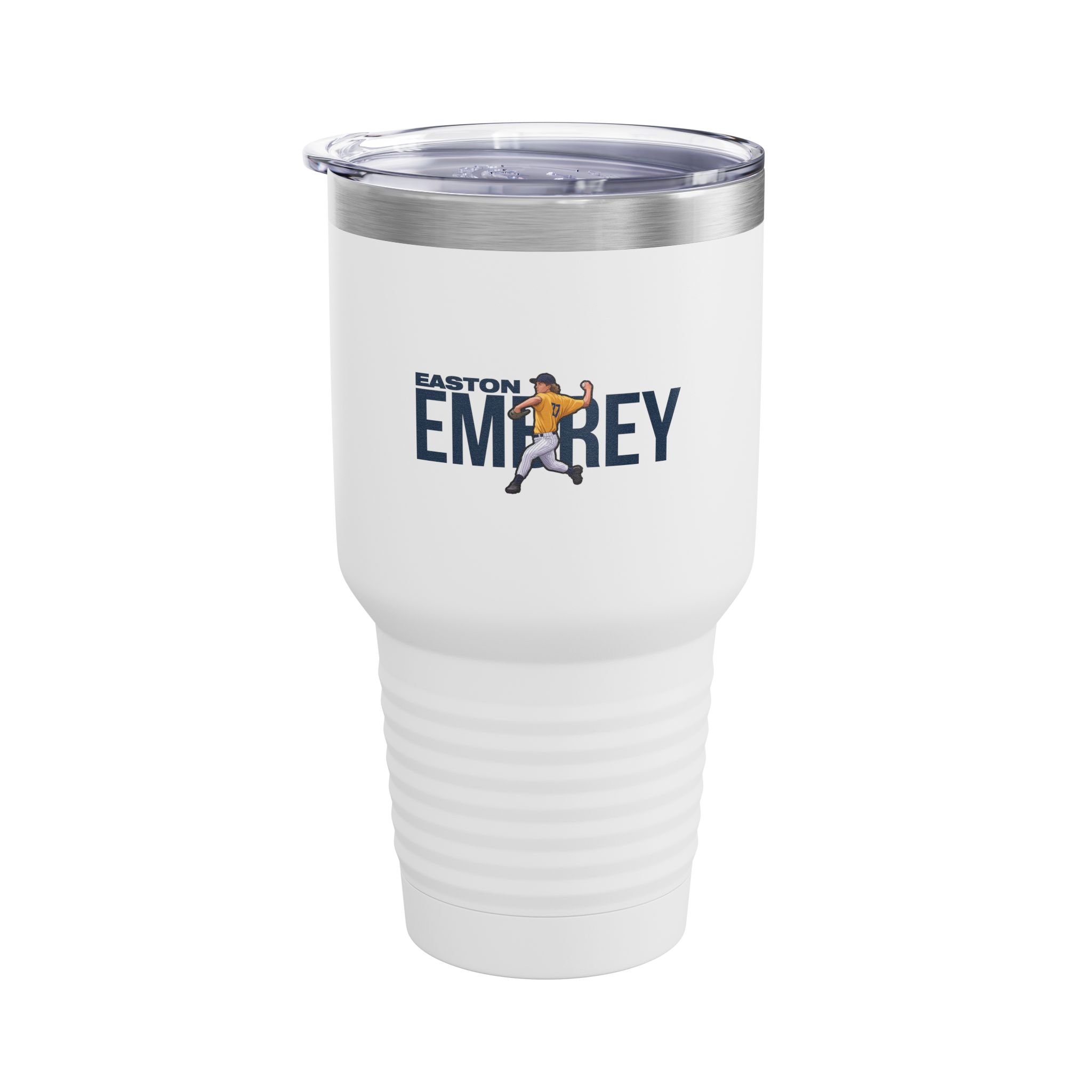 30oz Tumbler — character_player_name in White