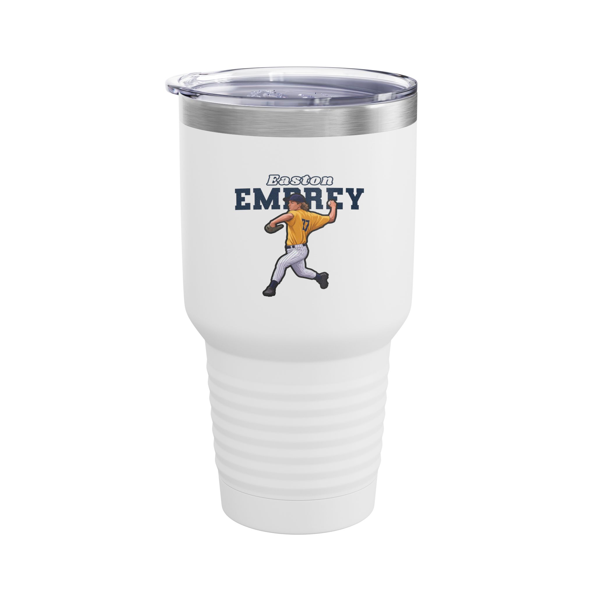 30oz Tumbler — character_name_arch in White