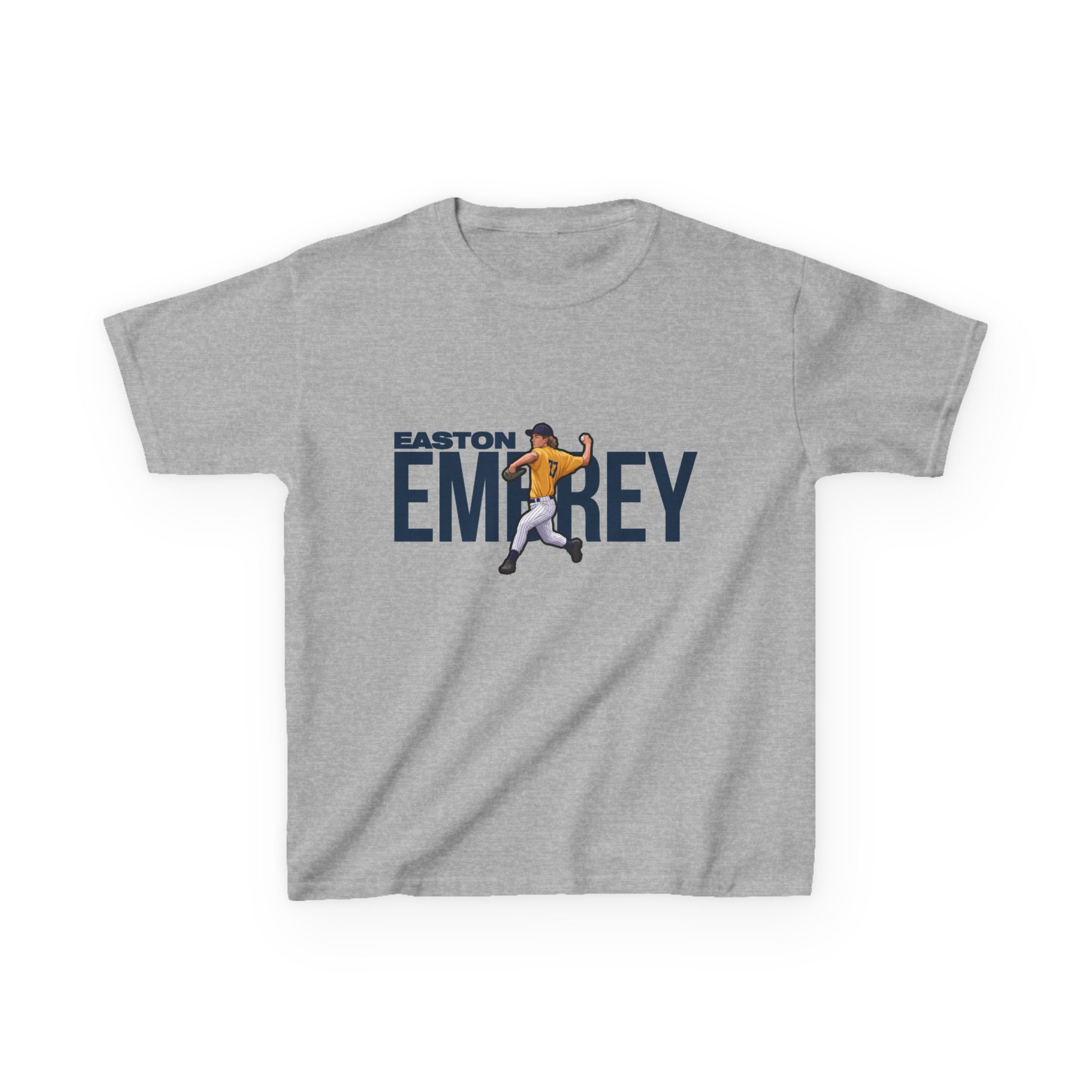 Youth Tee — character_player_name in Grey
