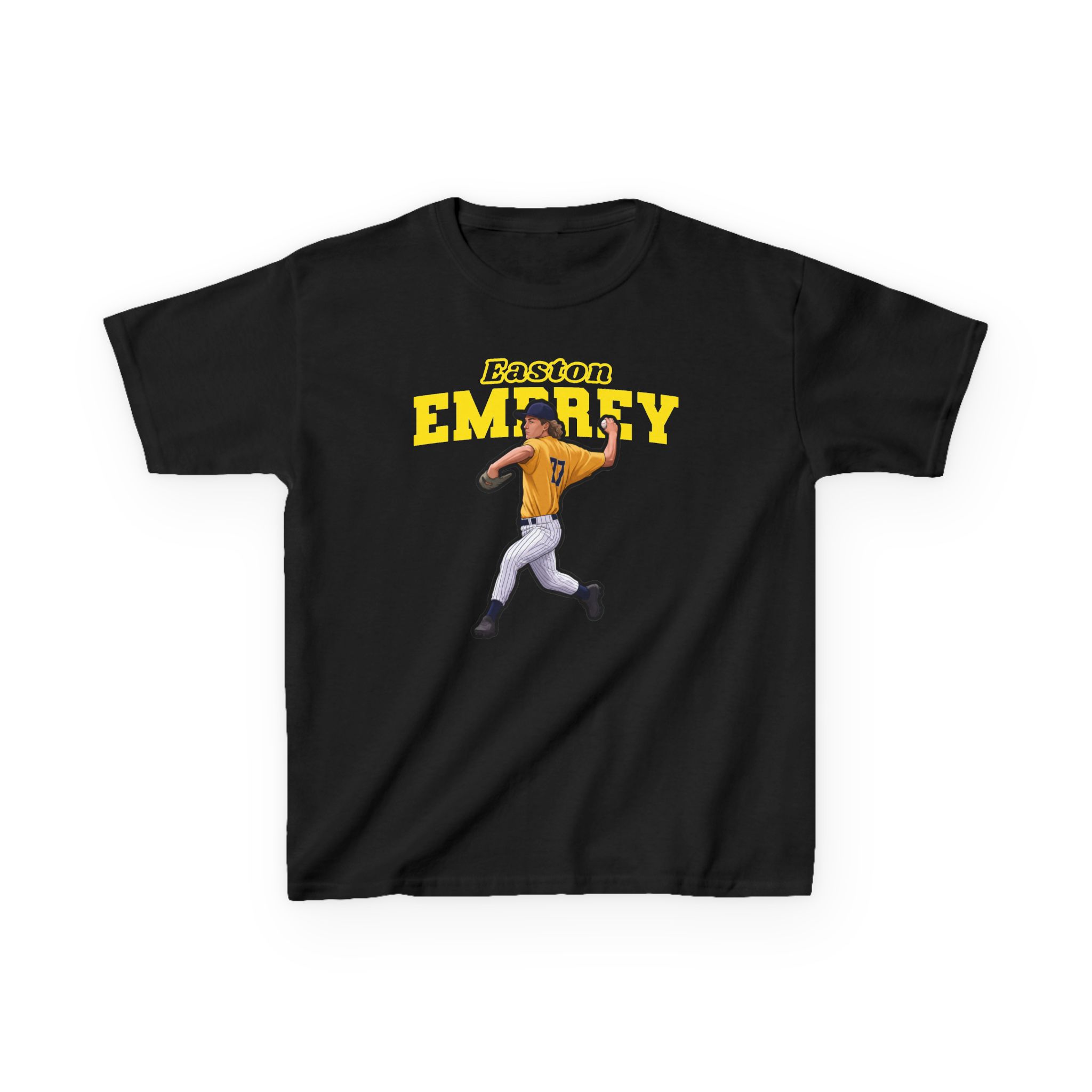 Youth Tee — character_name_arch in Black