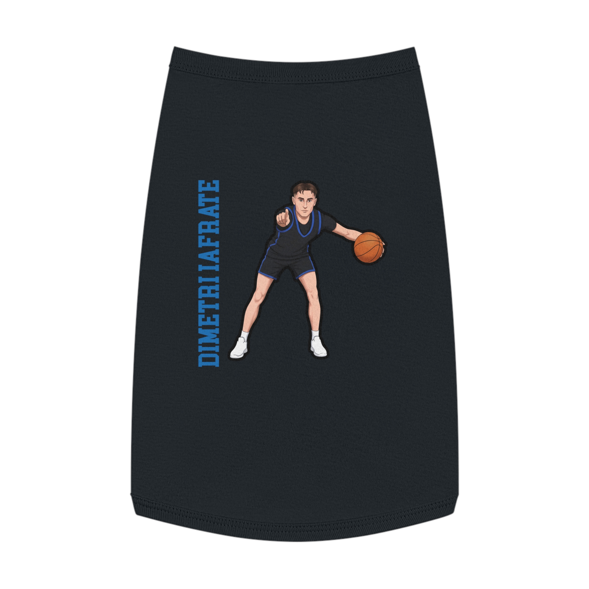 Pet Tank Top — character_name_vertical in White