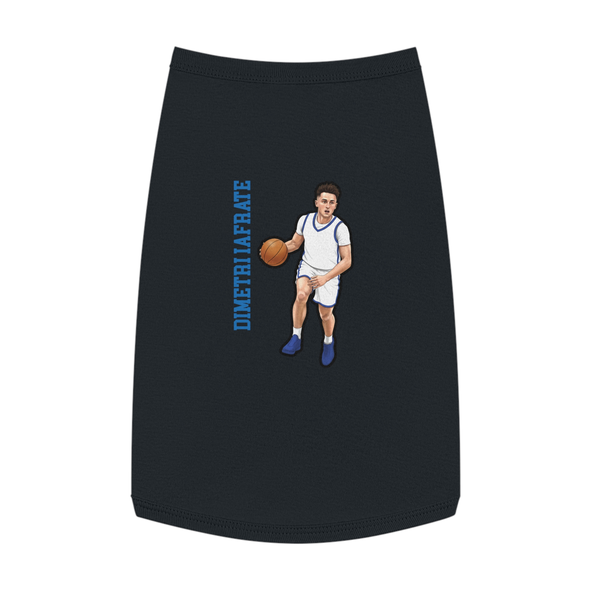 Pet Tank Top — character_name_vertical in White
