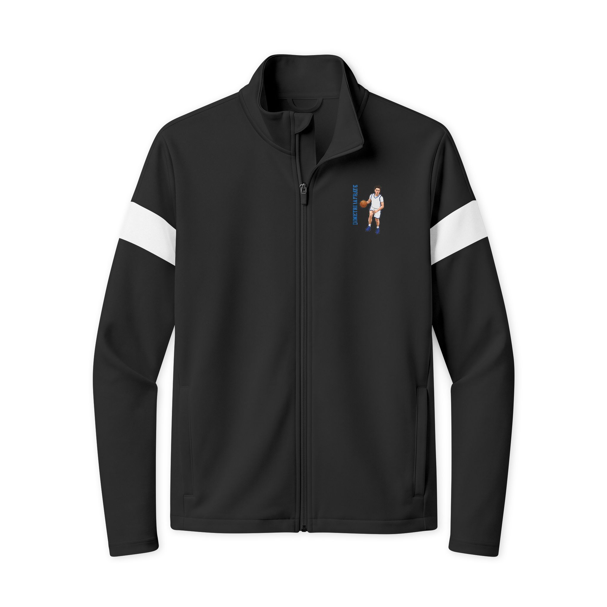 Travel Full-Zip Jacket — character_name_vertical in Black/ White