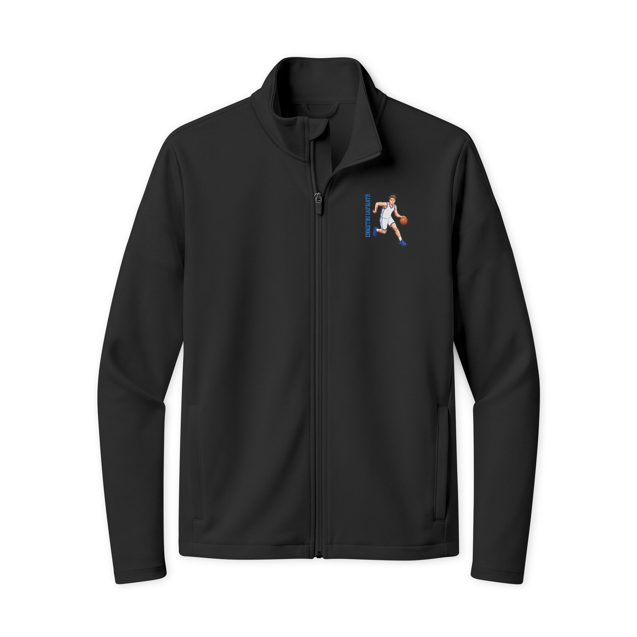 Travel Full-Zip Jacket — character_name_vertical in Black/ Black