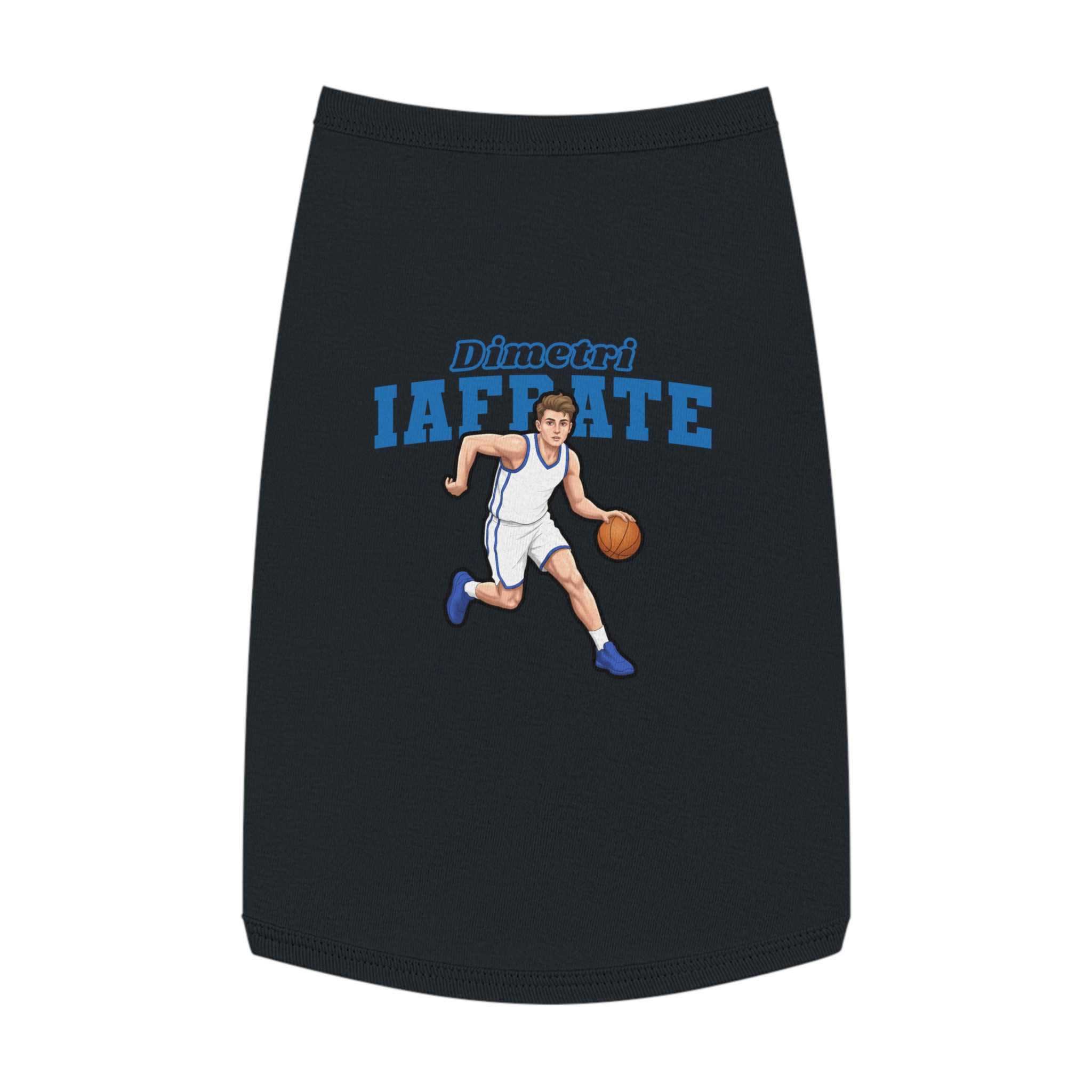 Pet Tank Top — character_name_arch in Black