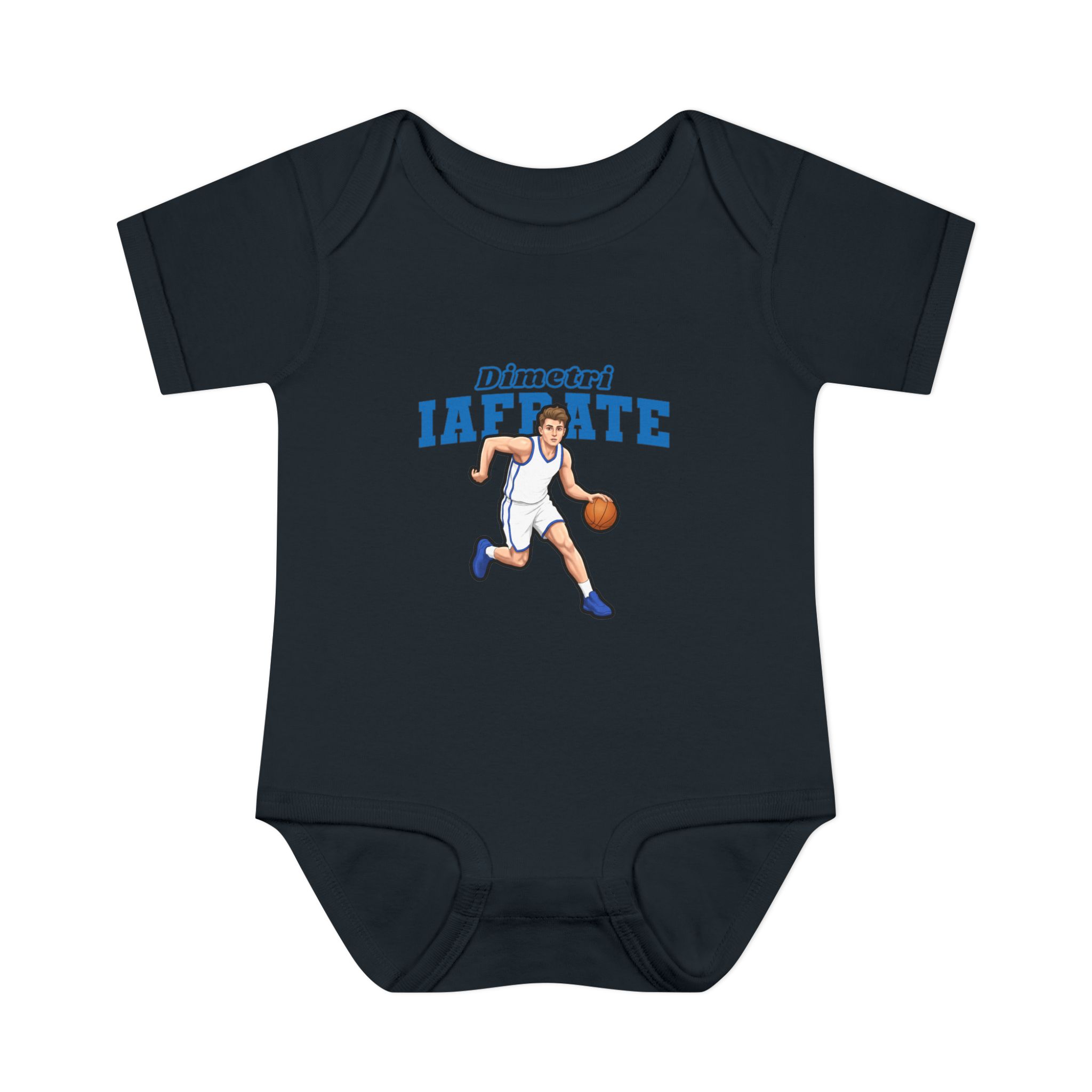 Baby Onesie — character_name_arch in Black