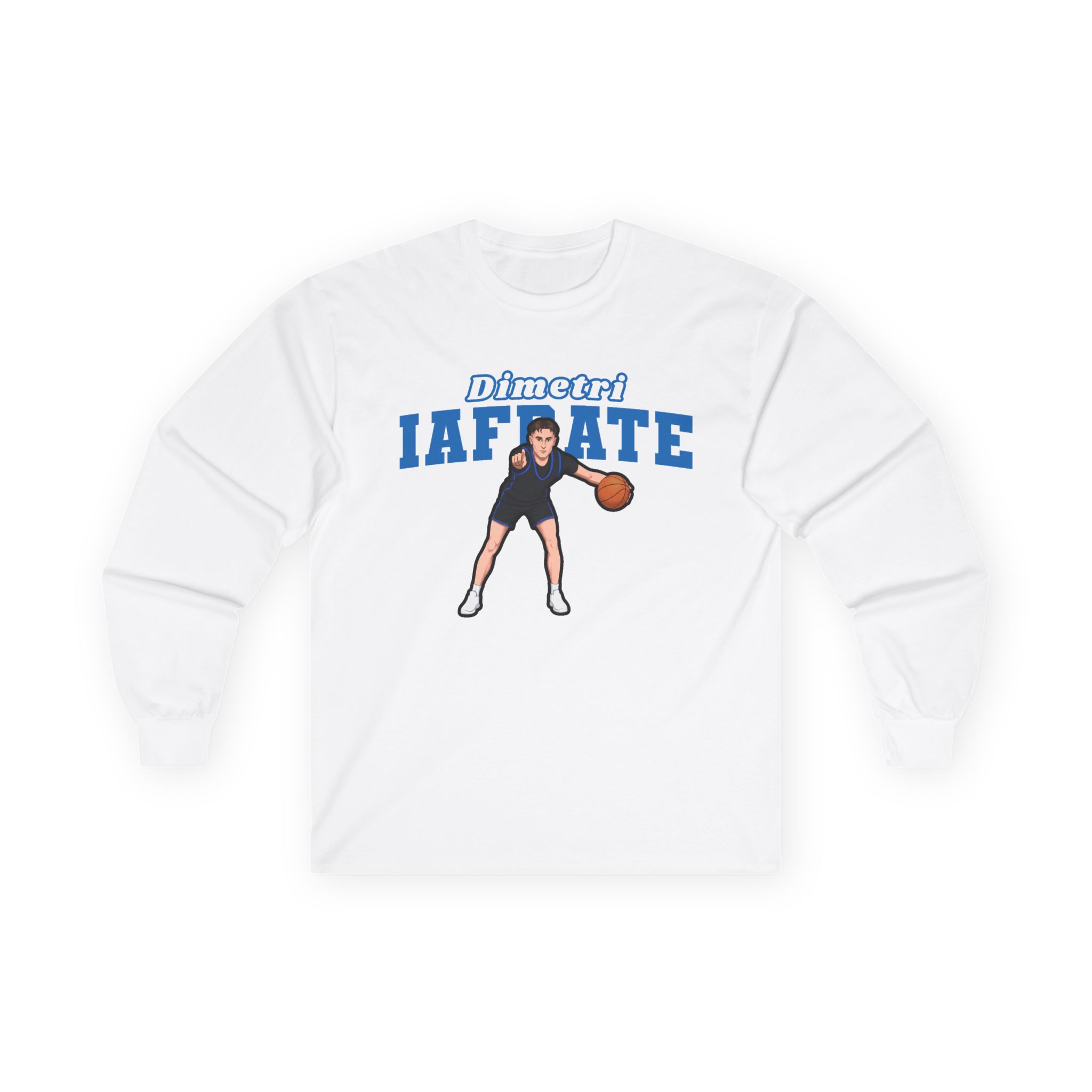 Long Sleeve Tee — character_name_arch in White