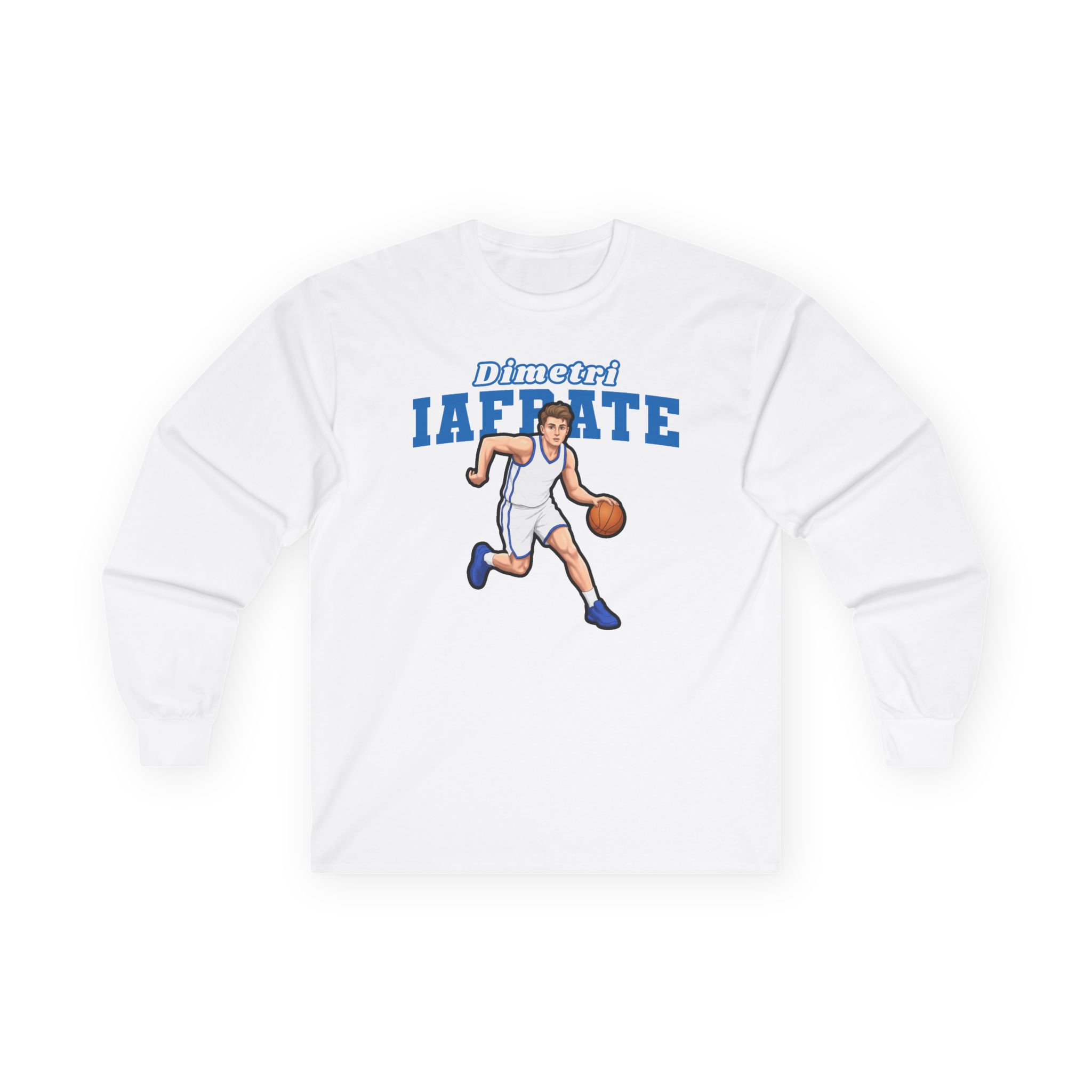 Long Sleeve Tee — character_name_arch in White
