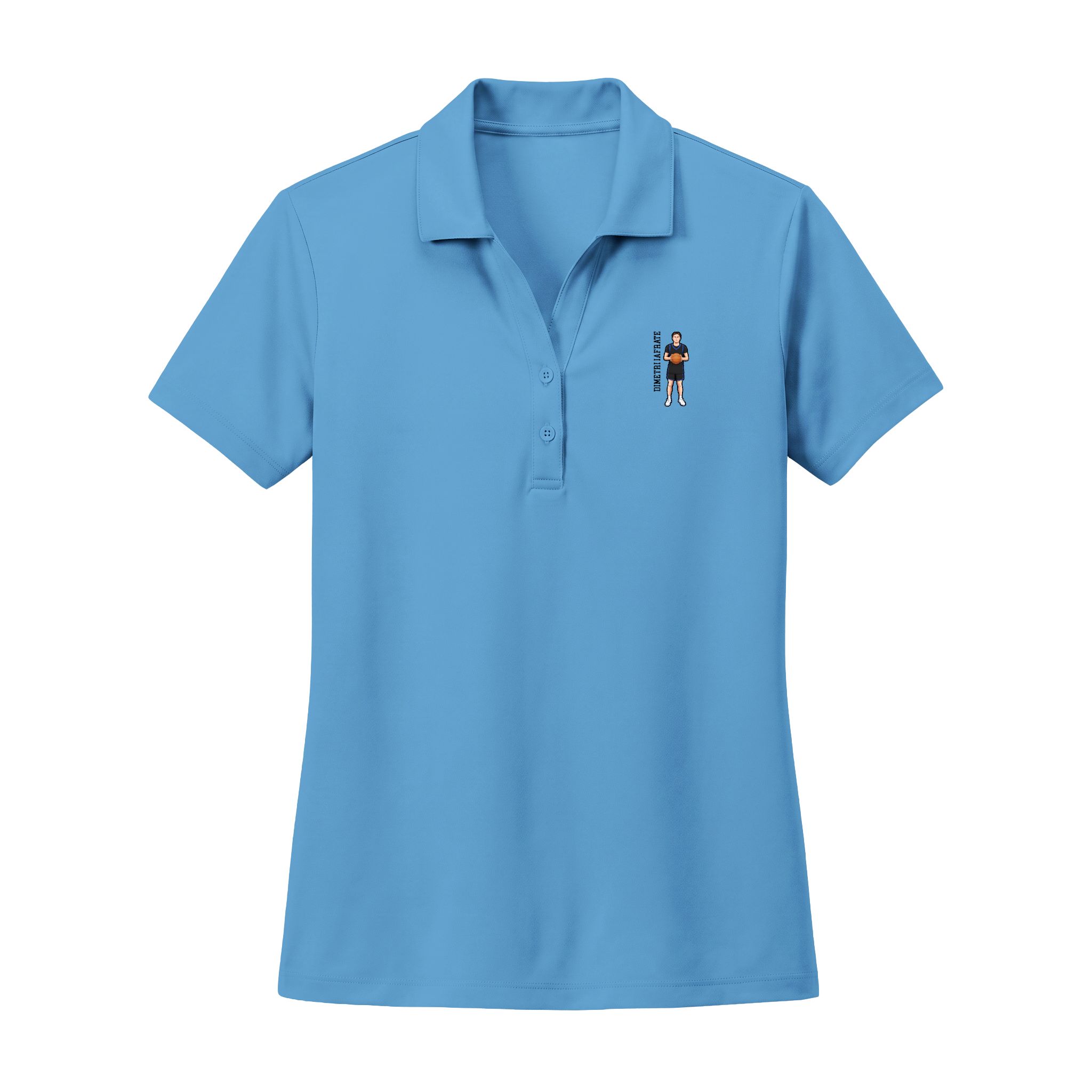 Women's Polo — character_name_vertical in Blue
