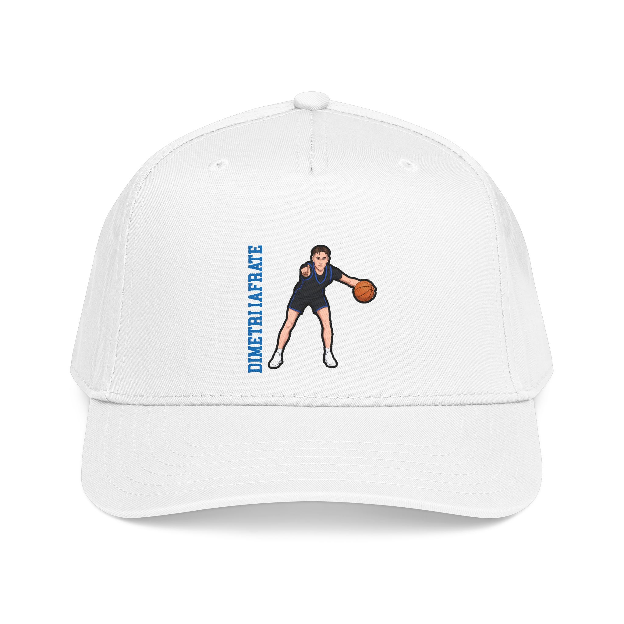 Baseball Cap — character_name_vertical in White