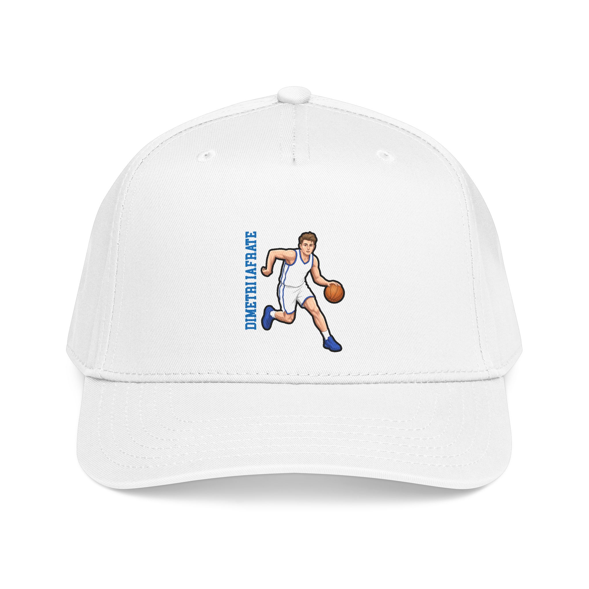 Baseball Cap — character_name_vertical in White