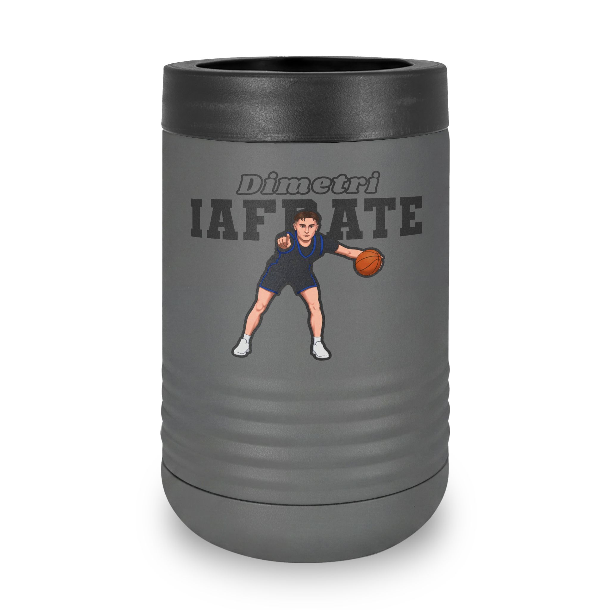 Stainless Can Cooler — character_name_arch in Grey
